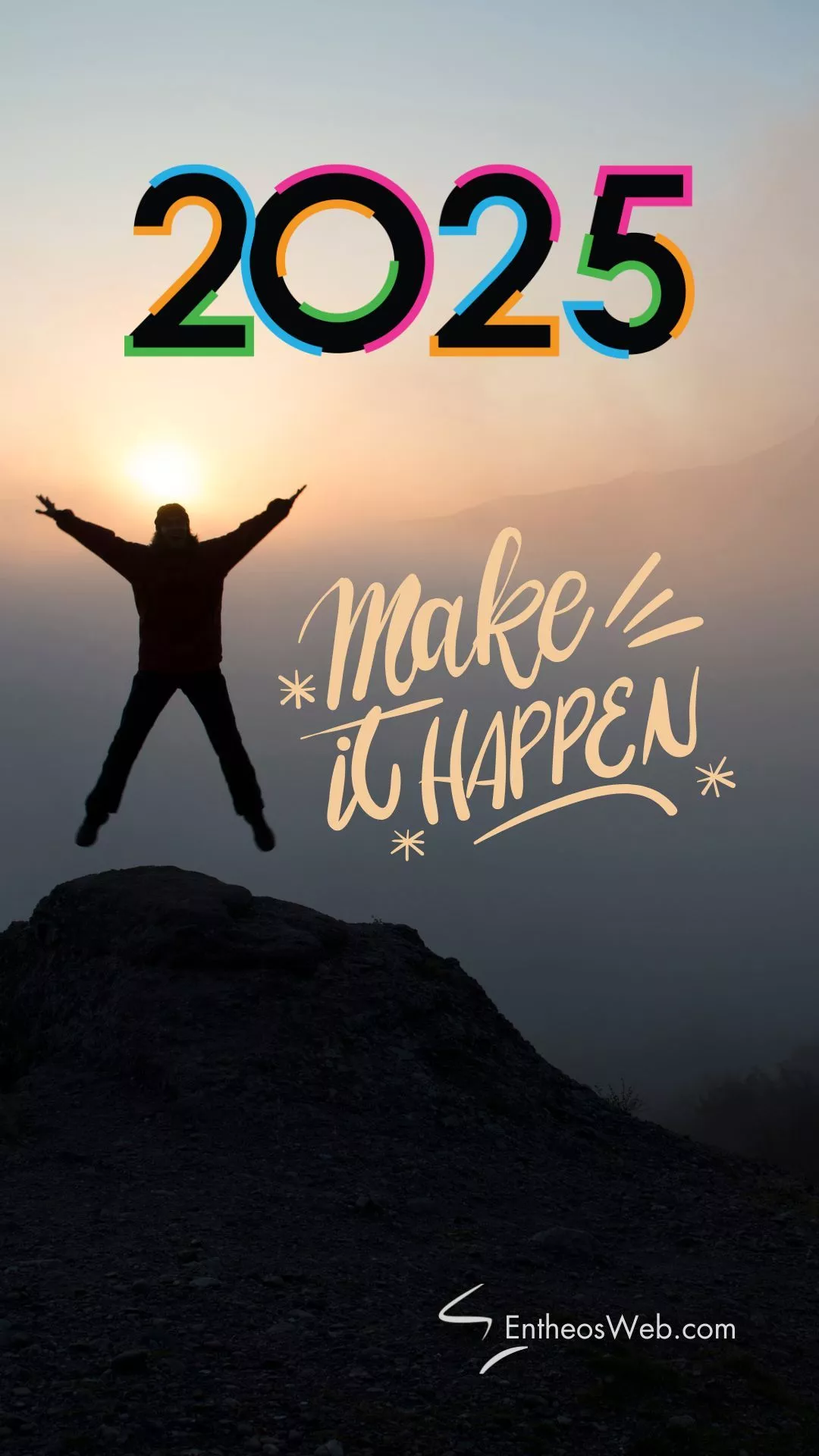 2025 Motivational Phone Wallpaper