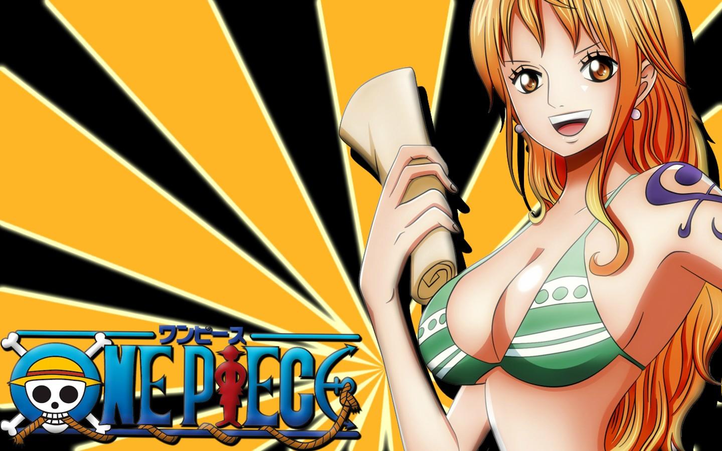 Vibrant Nami HD Wallpaper from One Piece