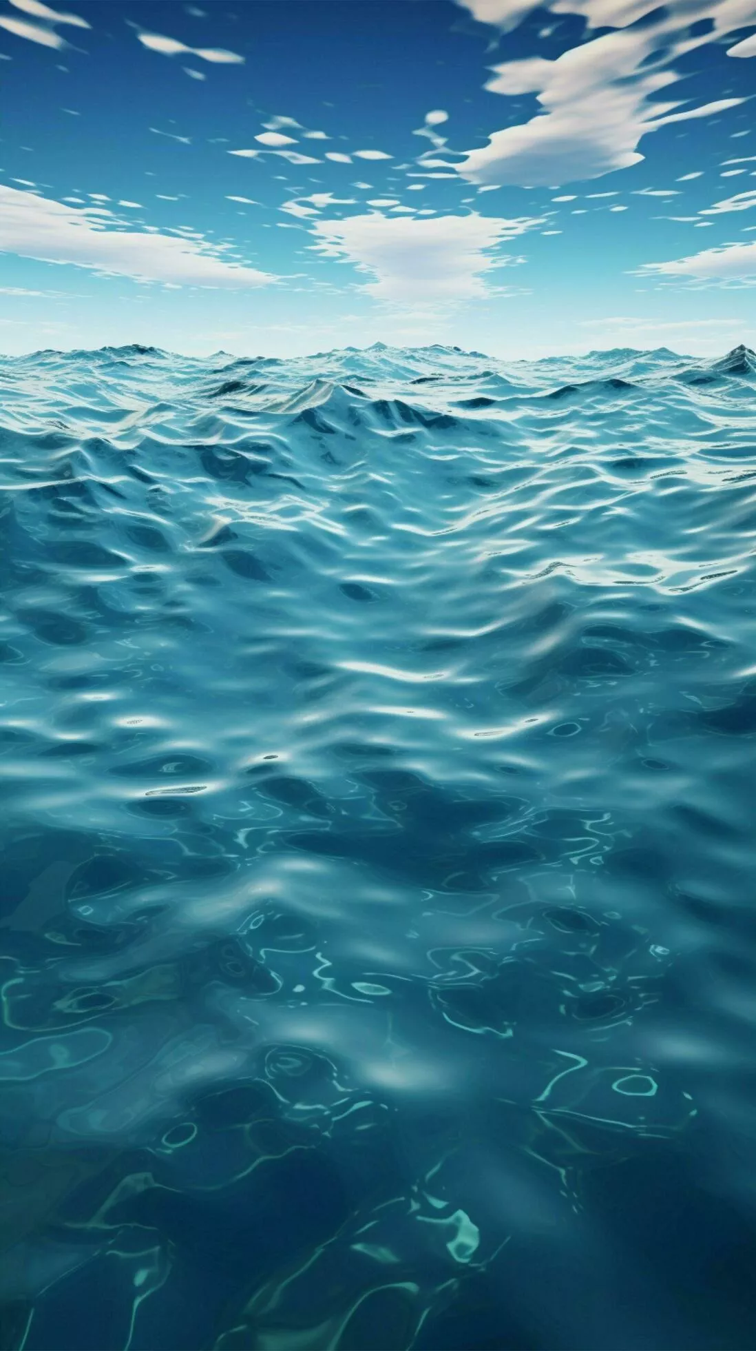 Dreamy blue water background