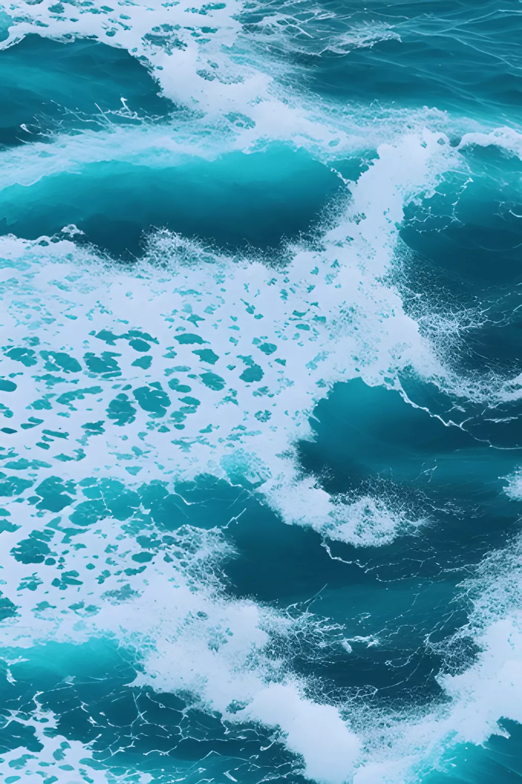 Blue Ocean Waves Graphic