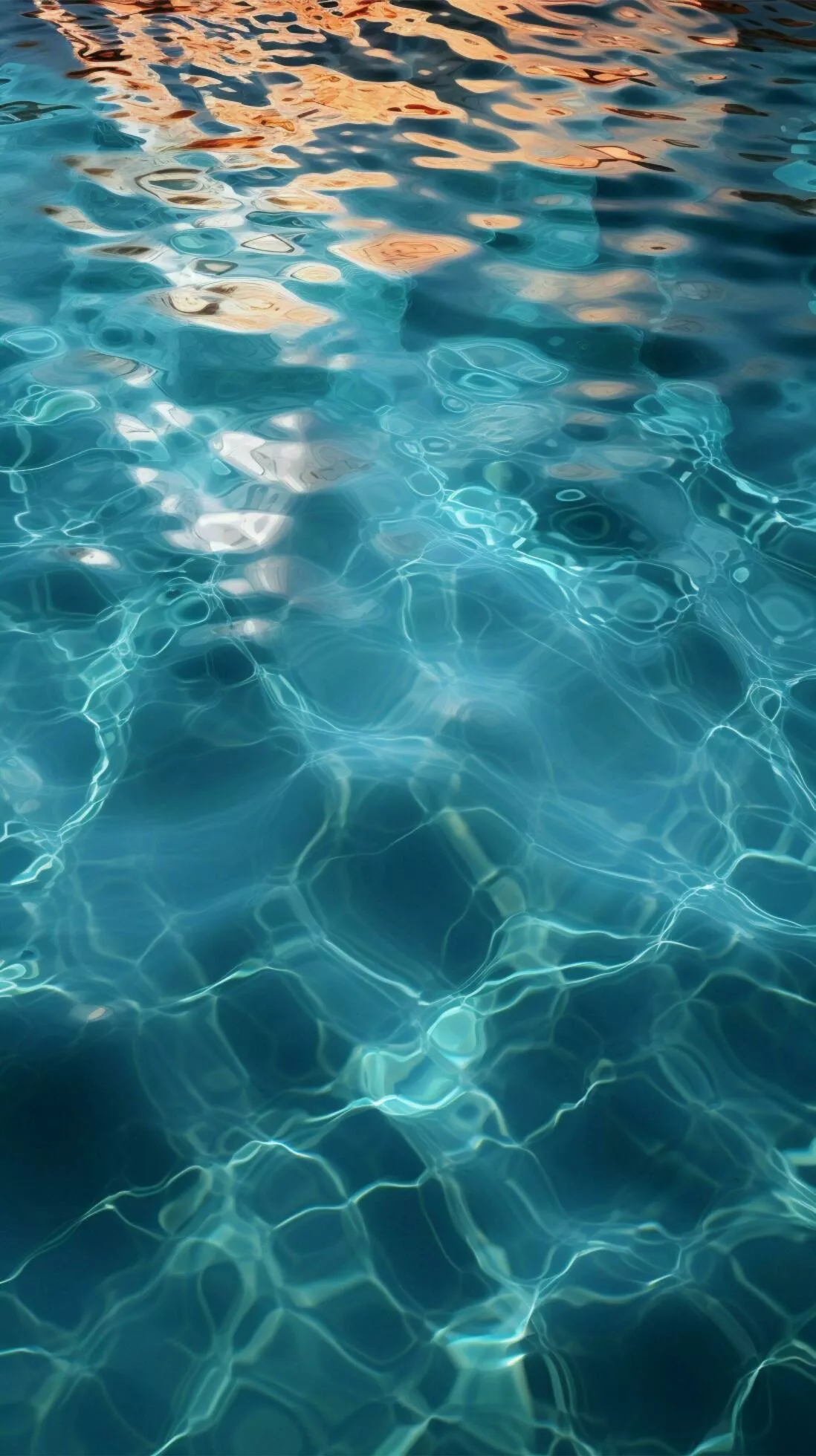 Translucent blue pool bottom texture