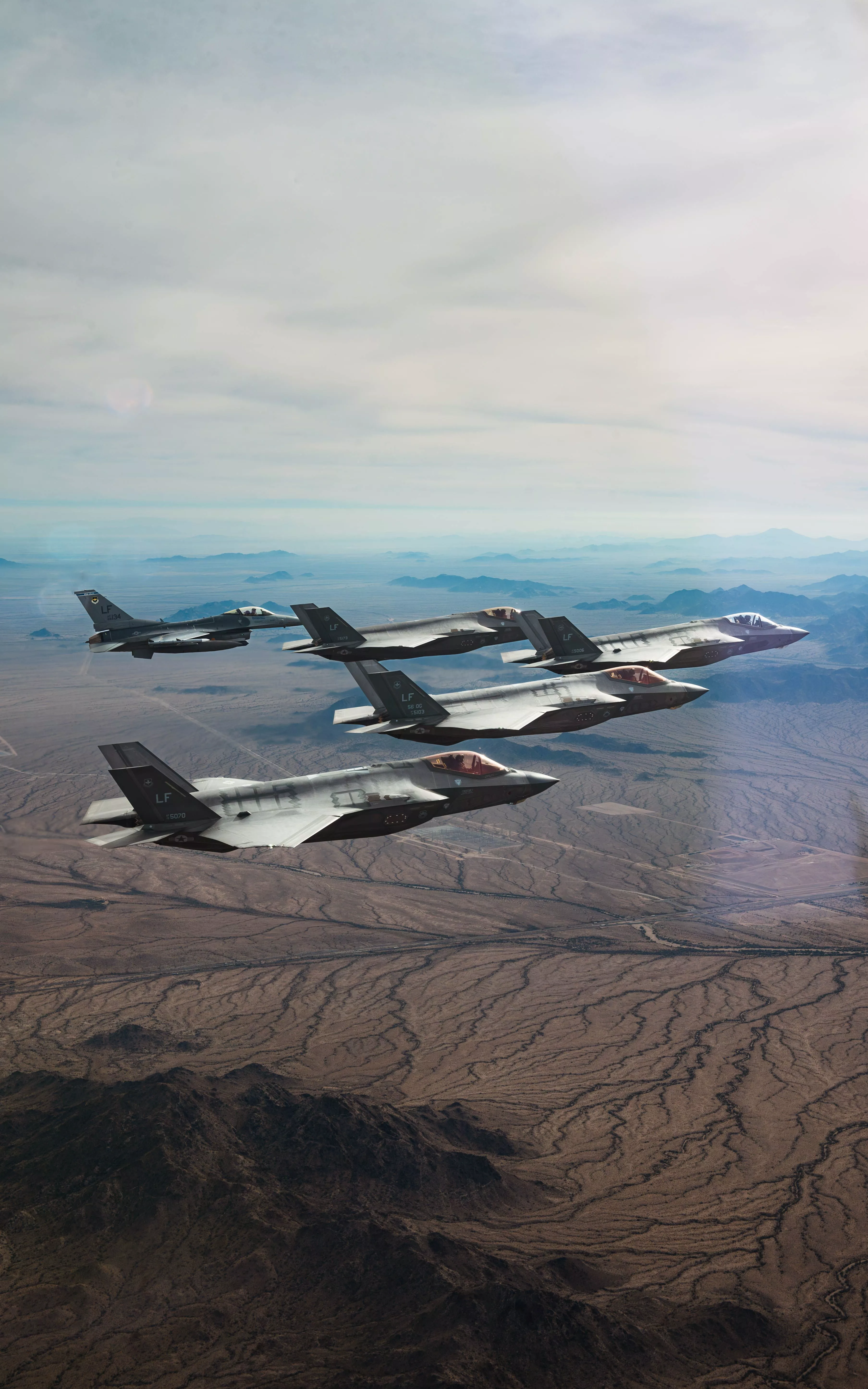 Luke AFB jets in flight