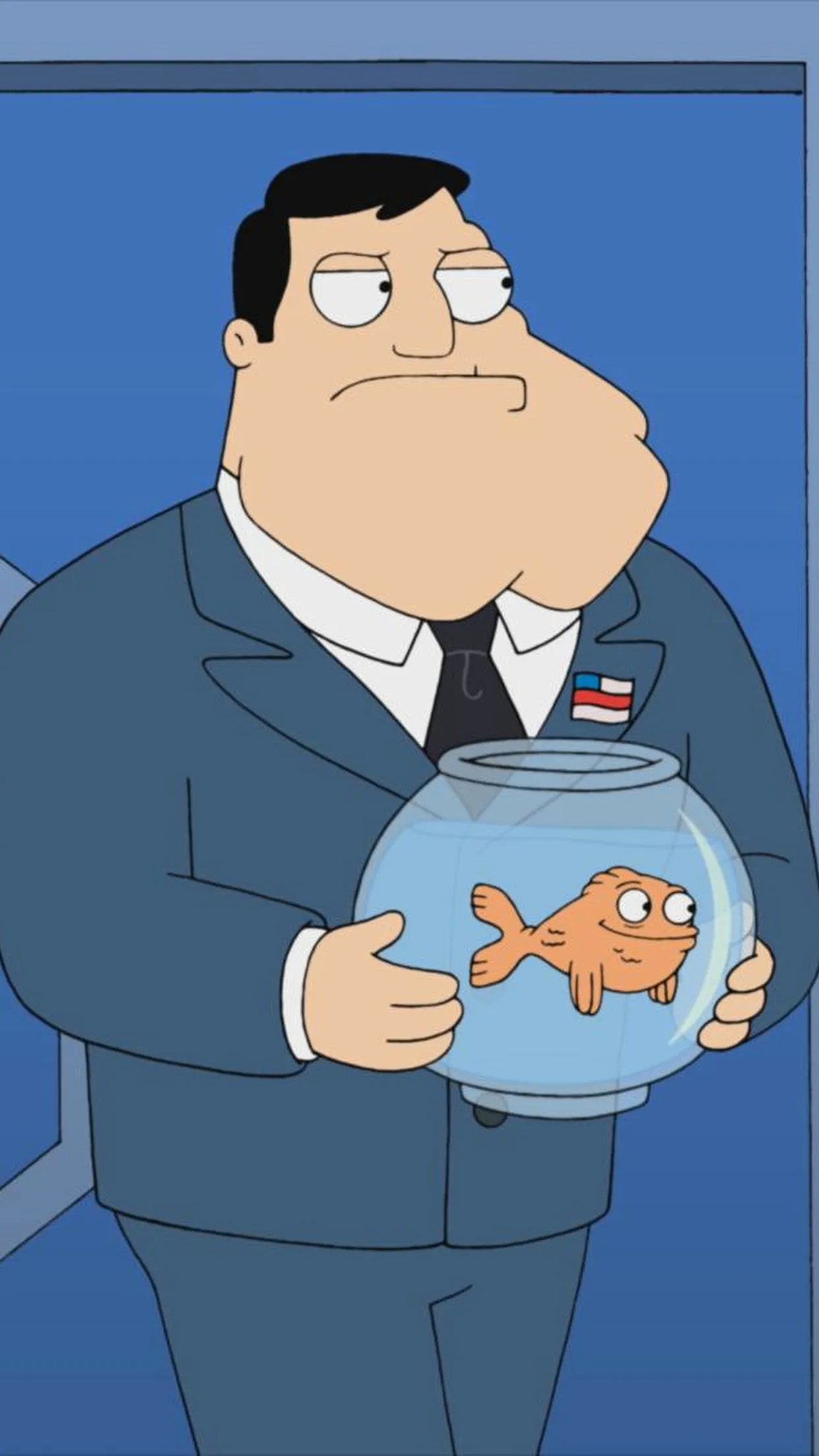American Dad Fish Wallpaper for iPhone