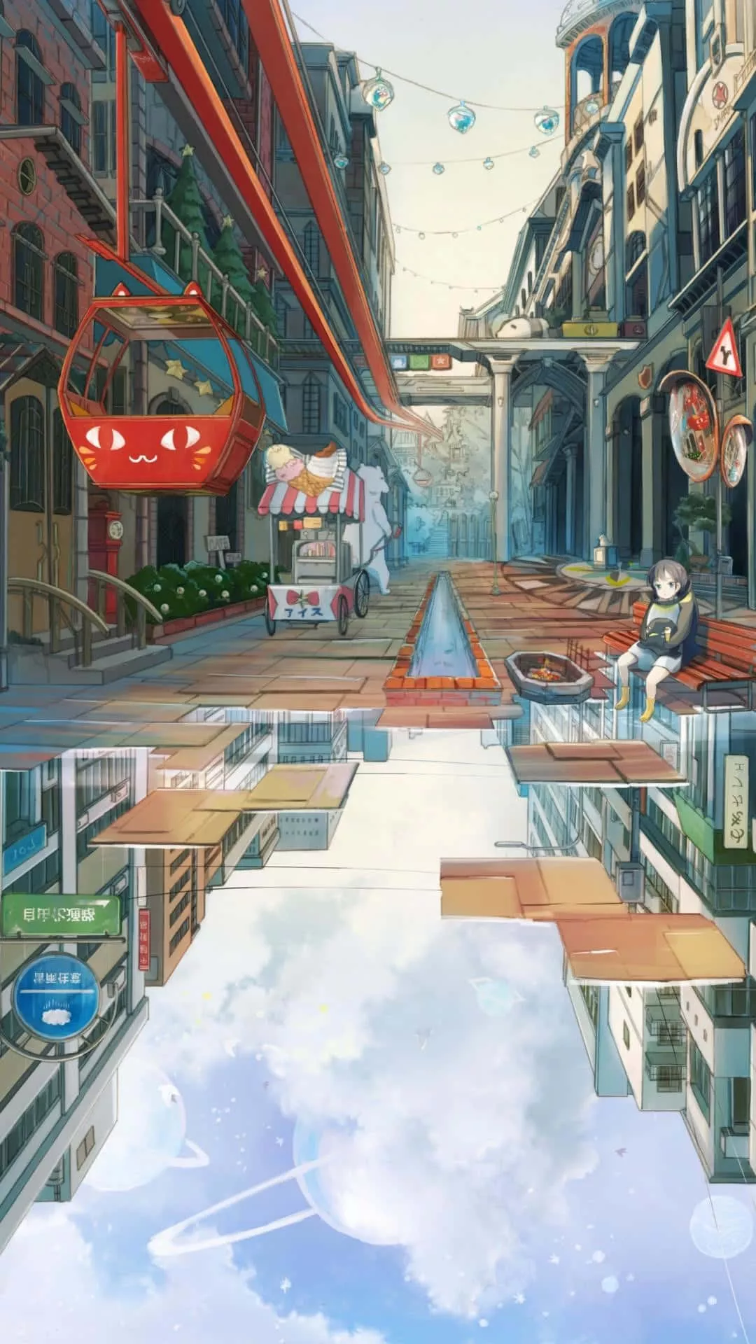 Vibrant Anime City