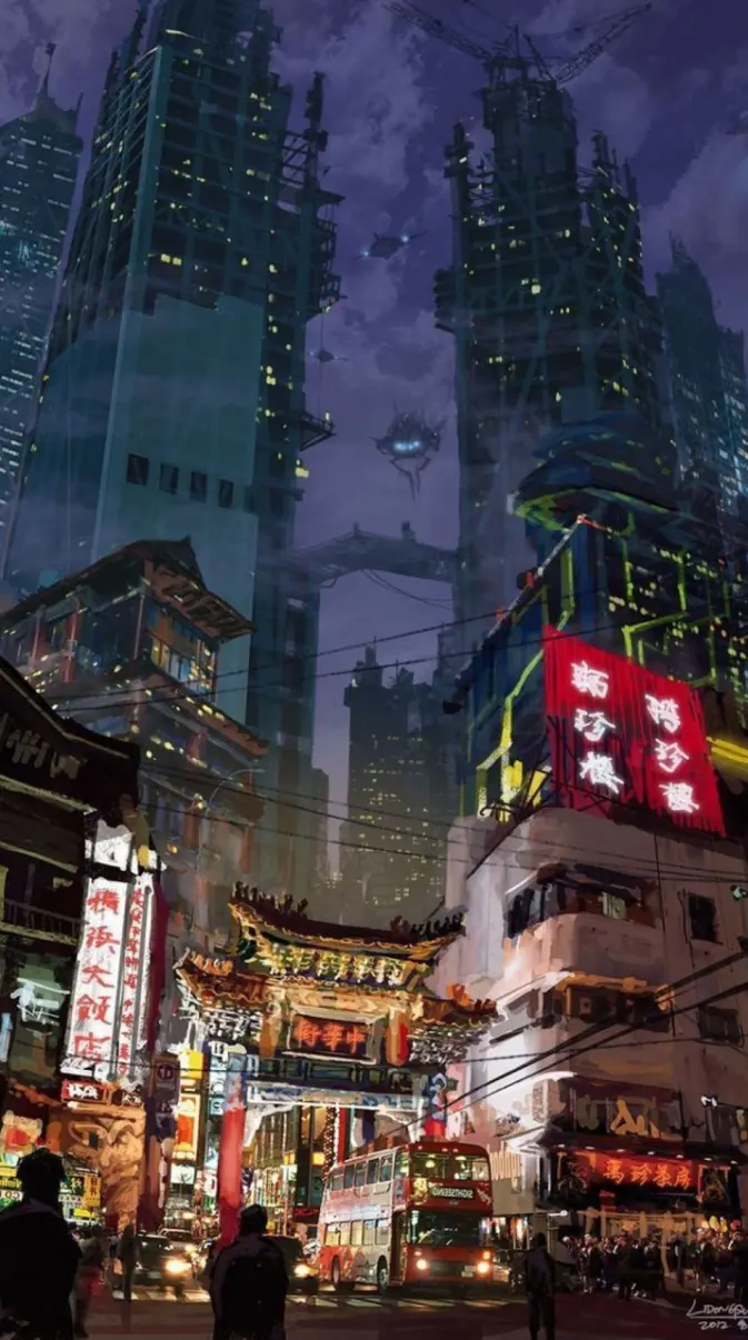 Anime City wallpaper