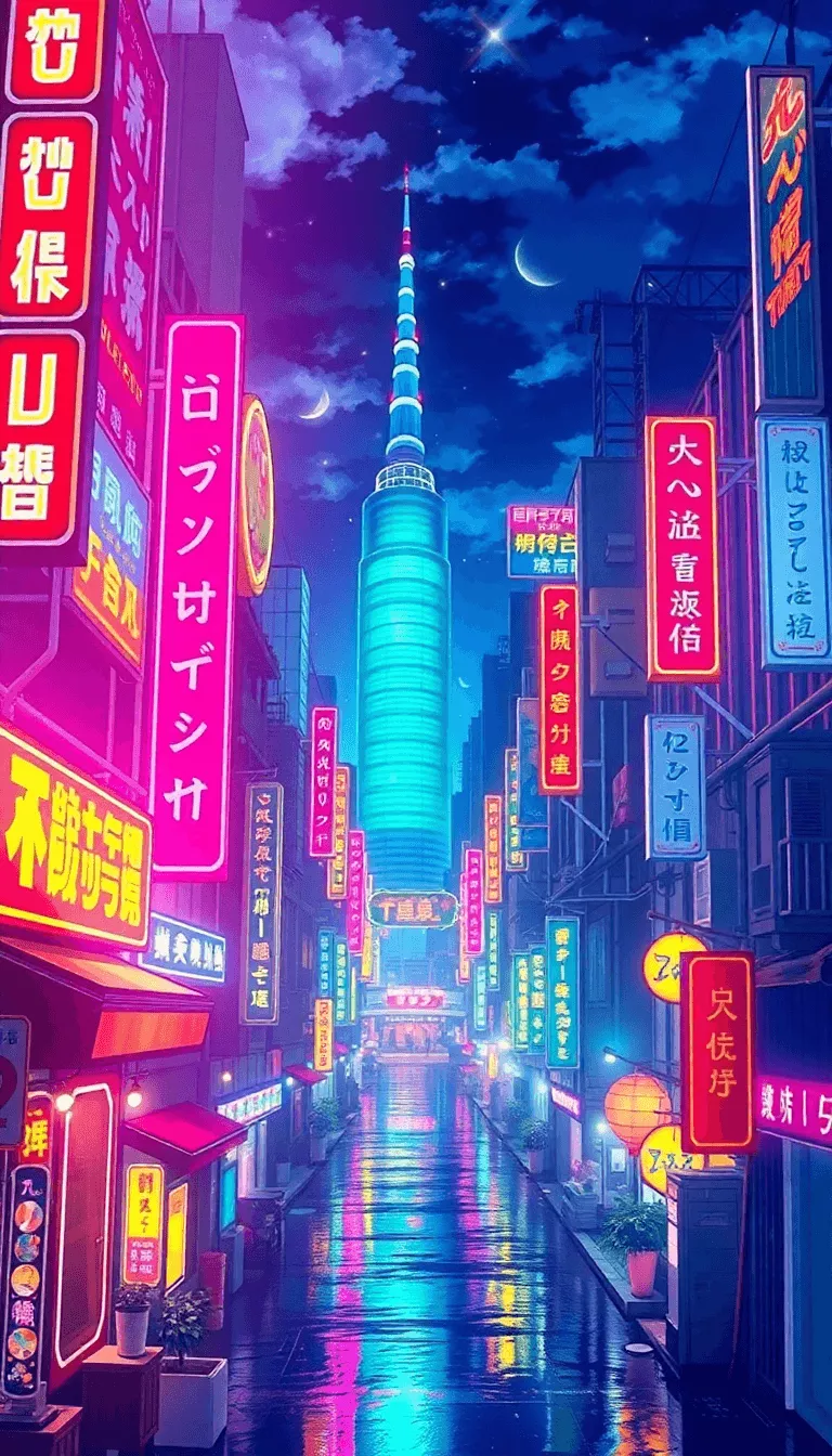anime city background Image