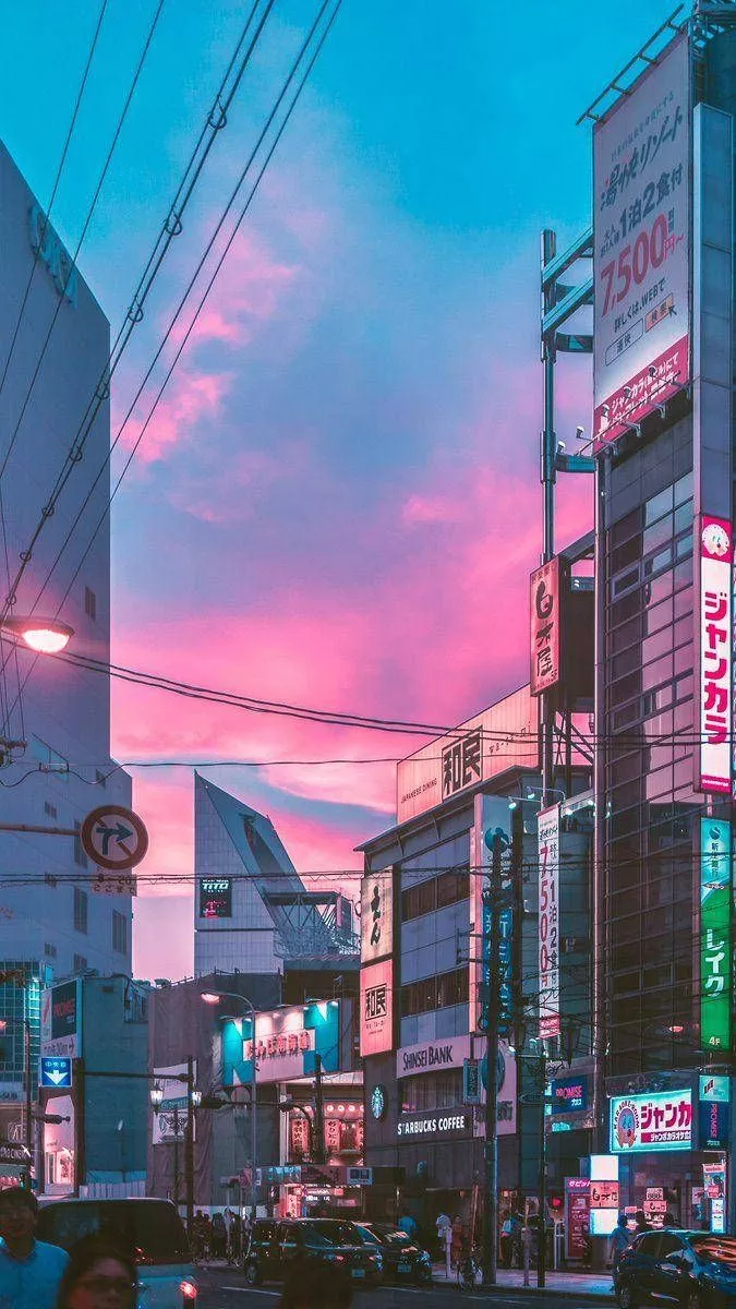 Japanese Anime City Wallpaper