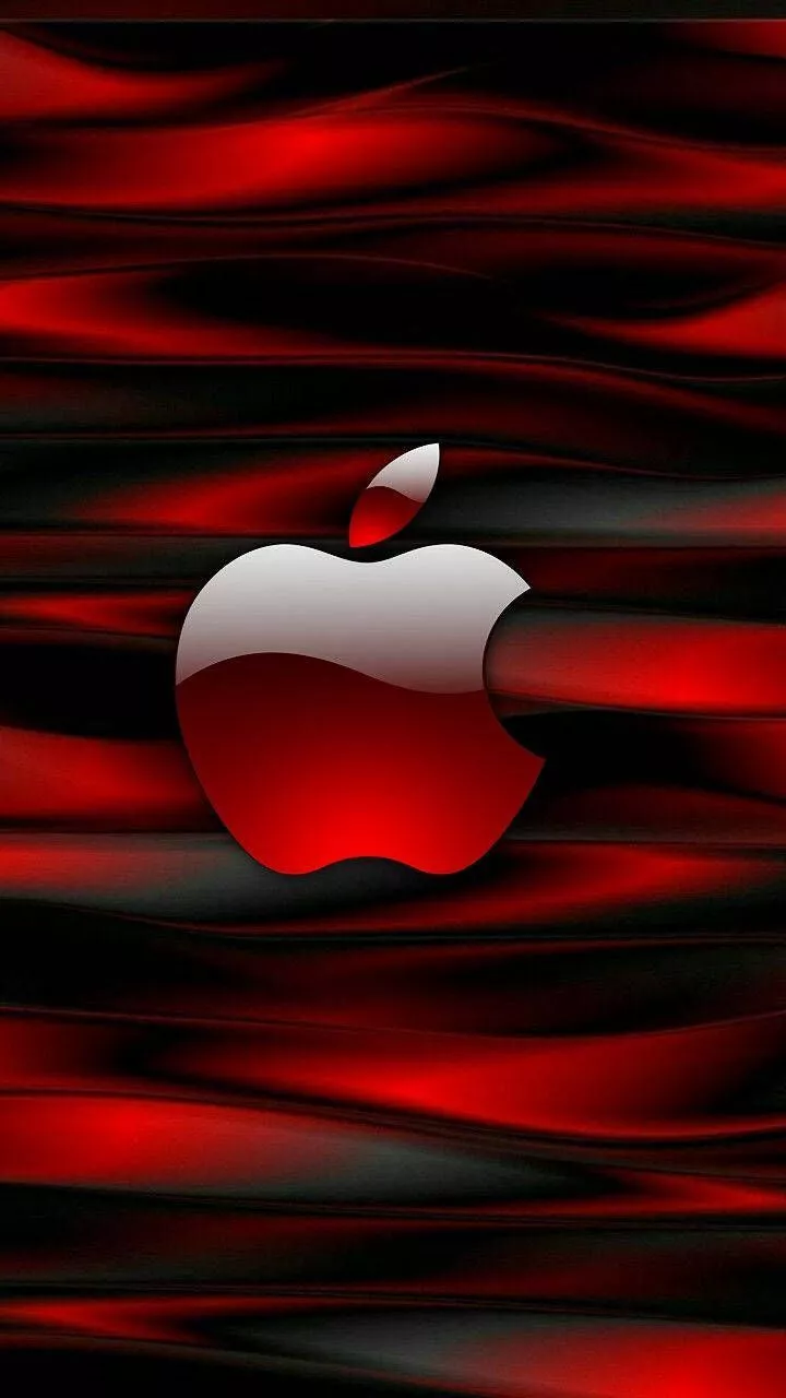 Download free iPhone Apple Dark Red