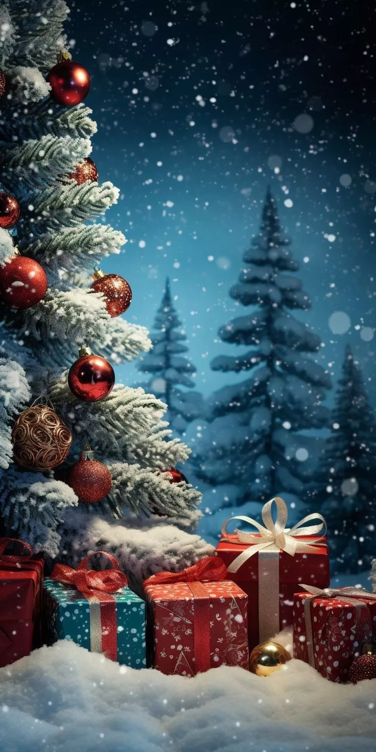 Festive & Free Christmas Phone Wallpaper