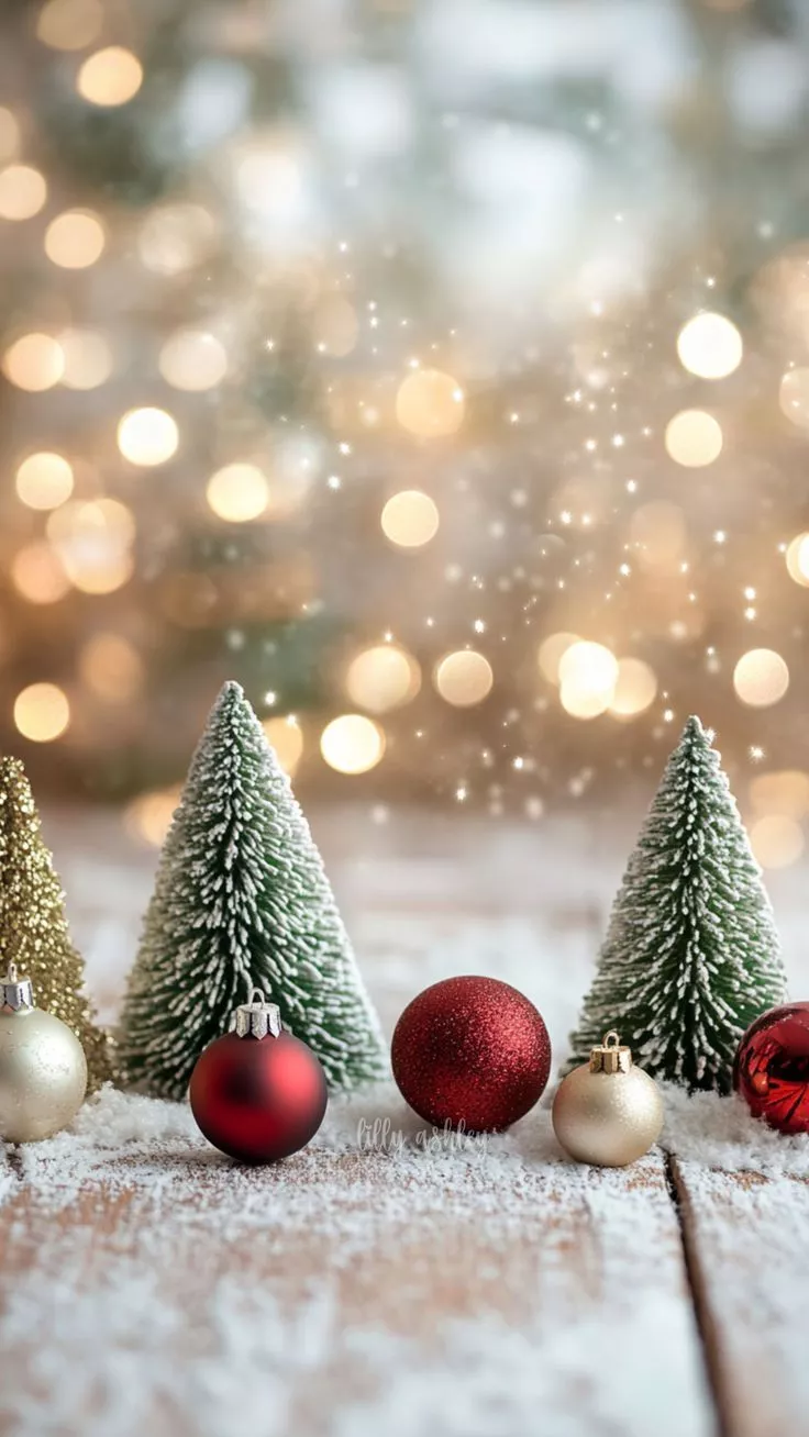 Festive Holiday Aesthetic Background