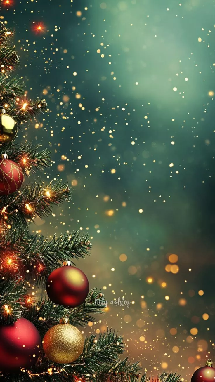 Free Christmas Phone Wallpaper. Festive Holiday Background for Your Phone