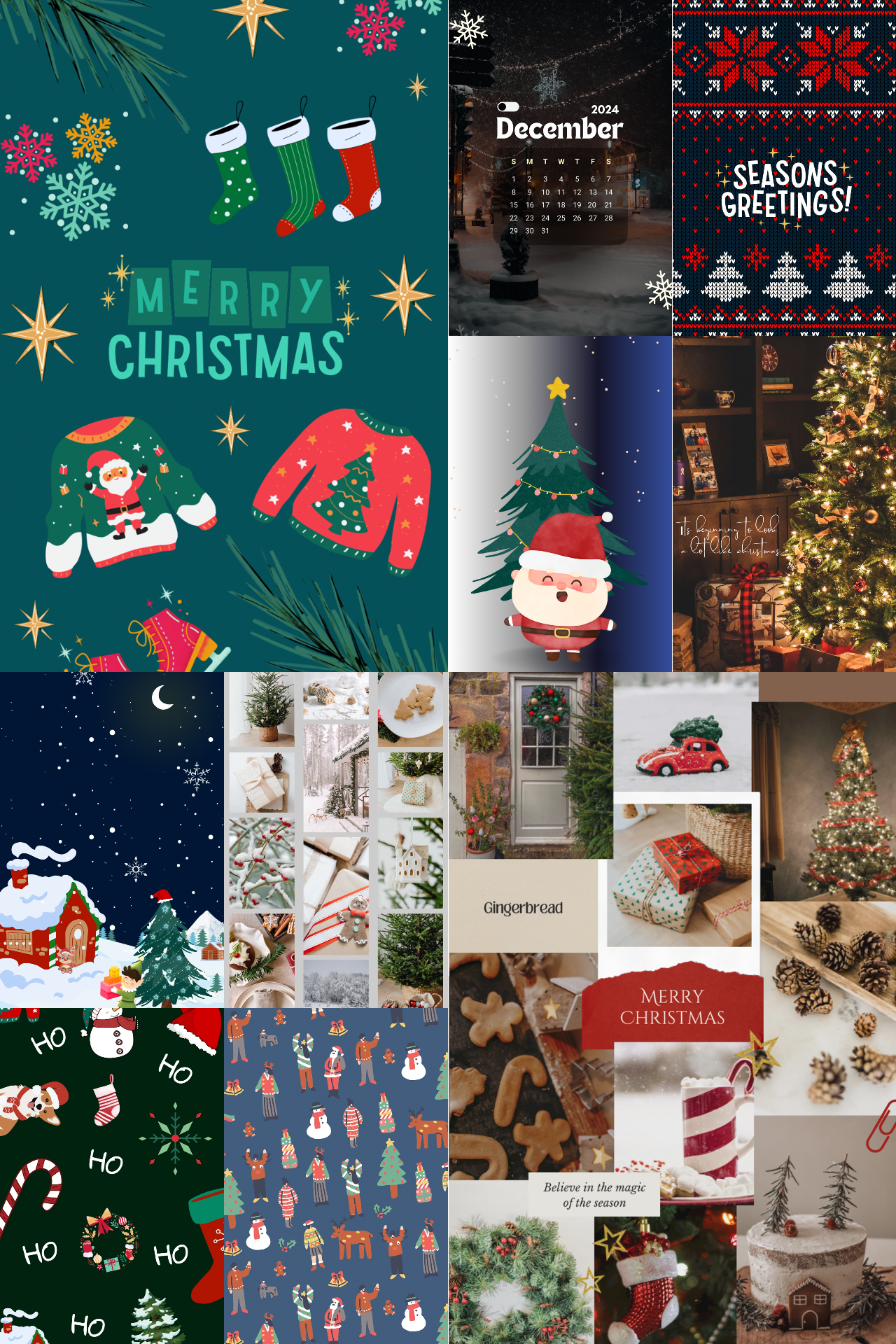 Free Christmas phone wallpaper