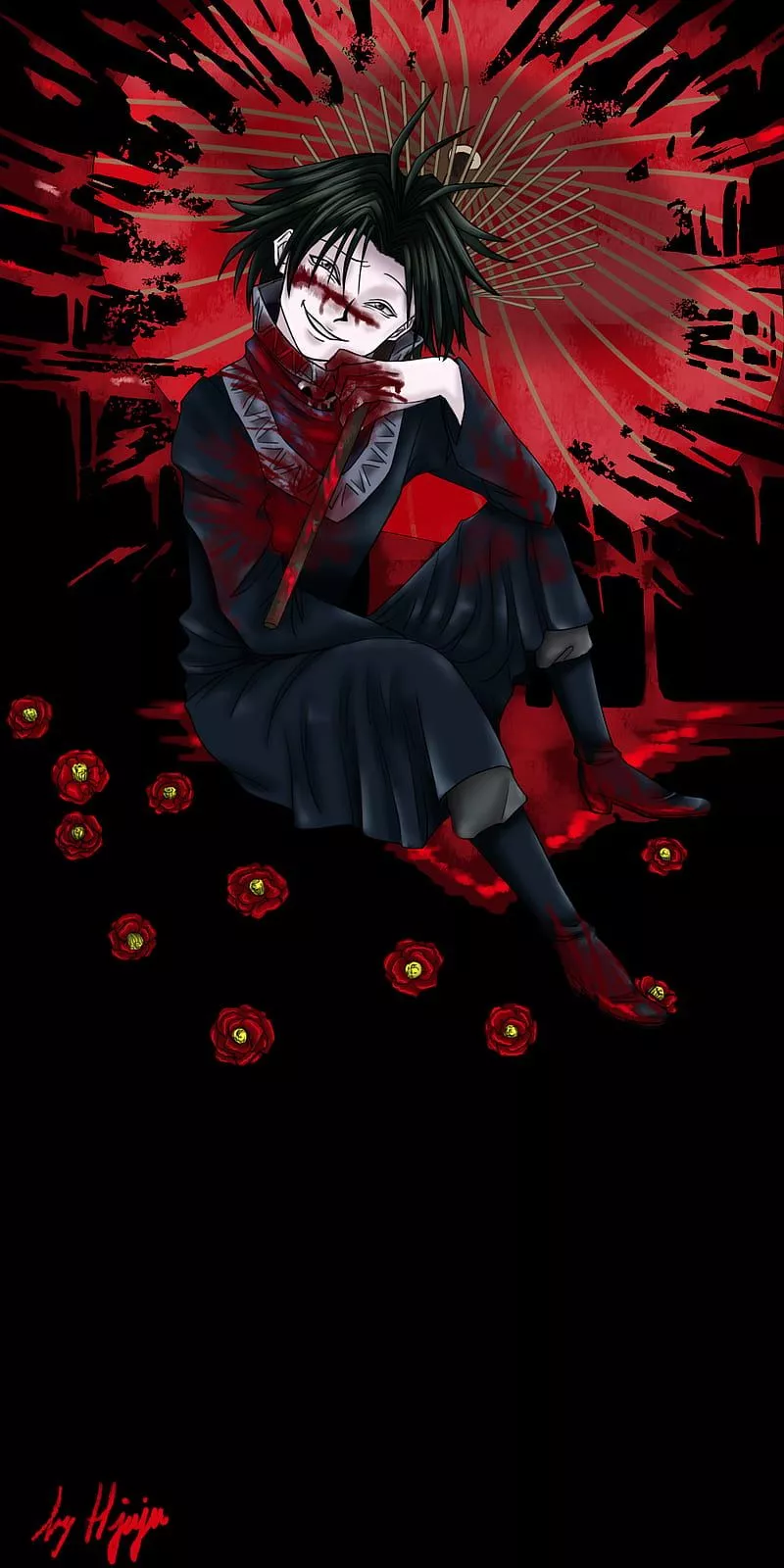 Feitan, anime, hunter x hunter, phantom troupe, HD phone wallpaper