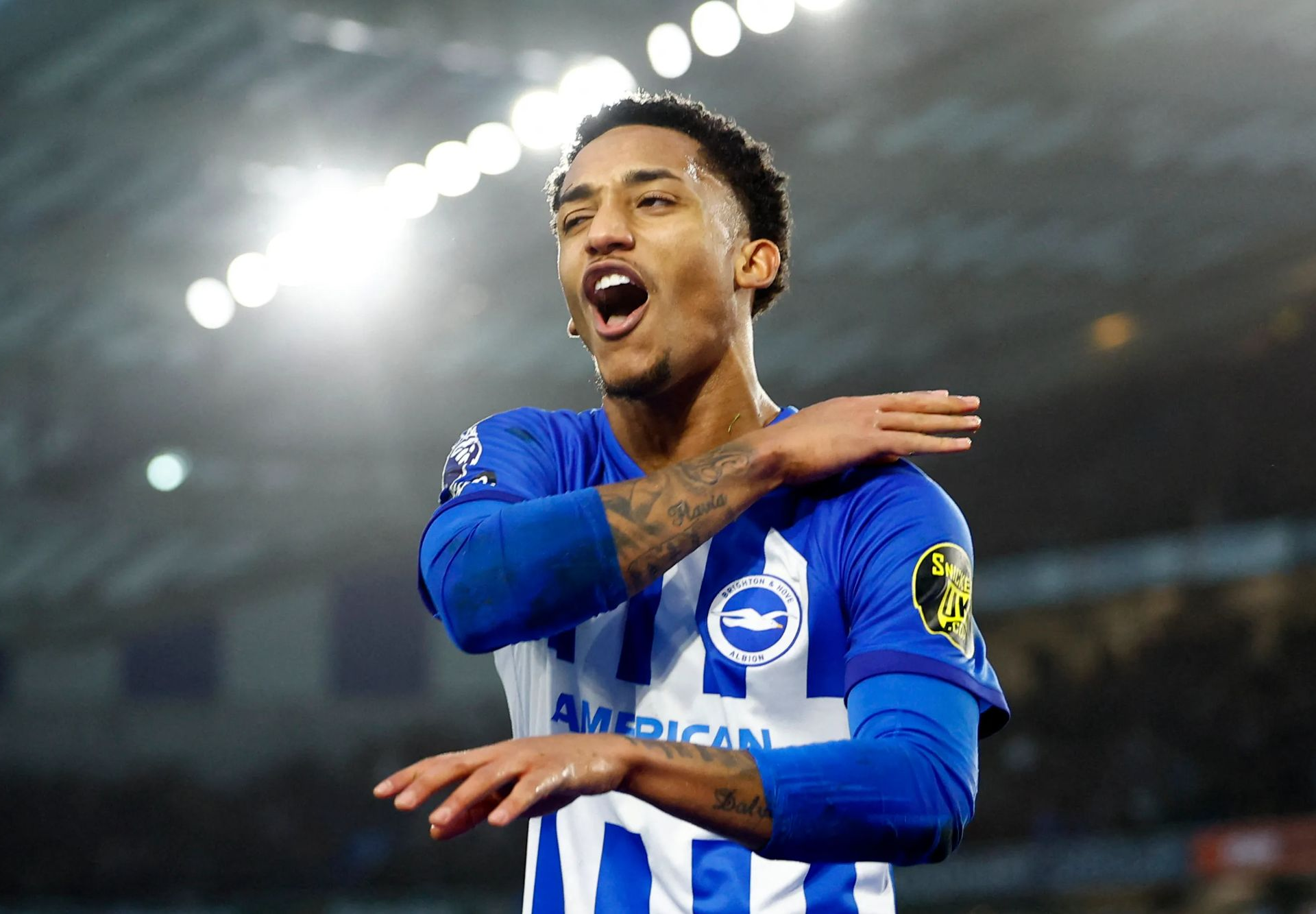 What does Brighton player Joao Pedro's