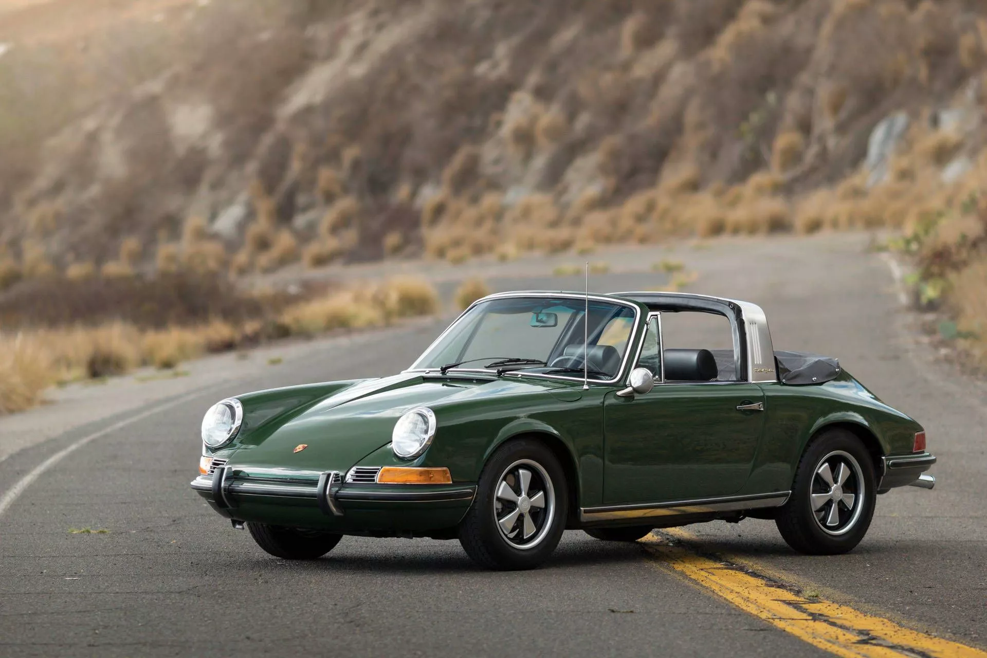 Porsche 911 Earthy Green Convertible