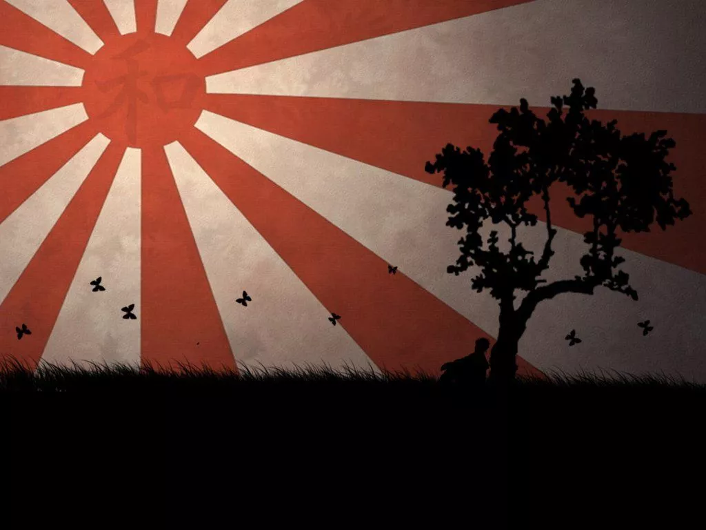 Serene Japanese Tree Silhouette