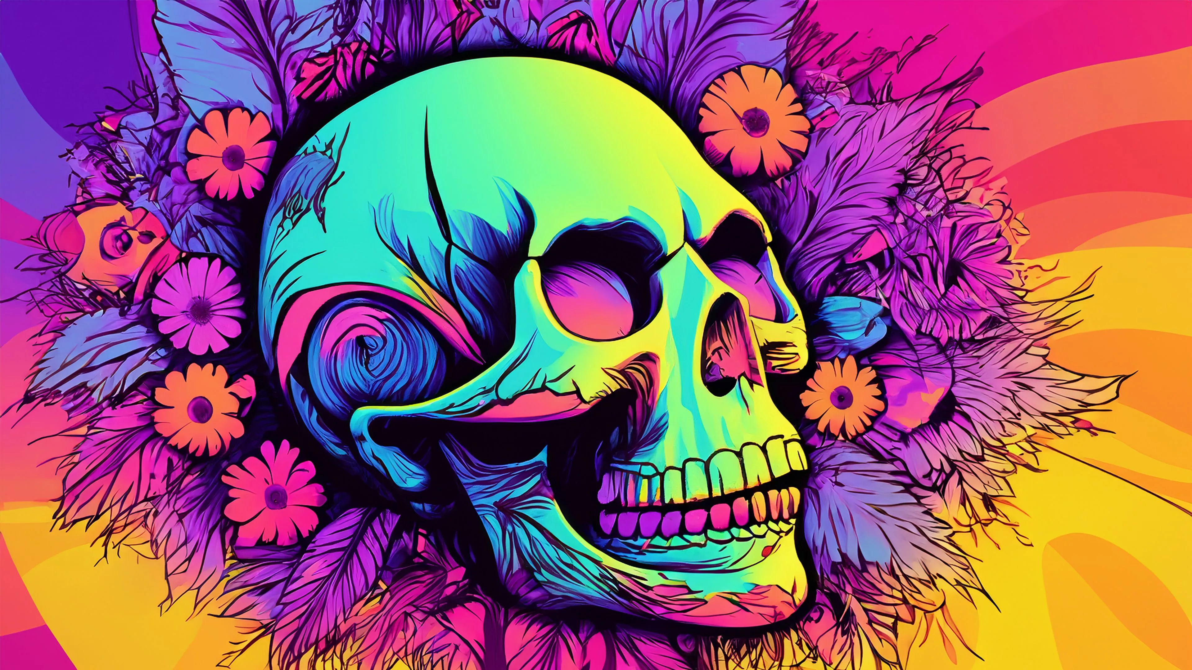 Skull Wallpaper 4K