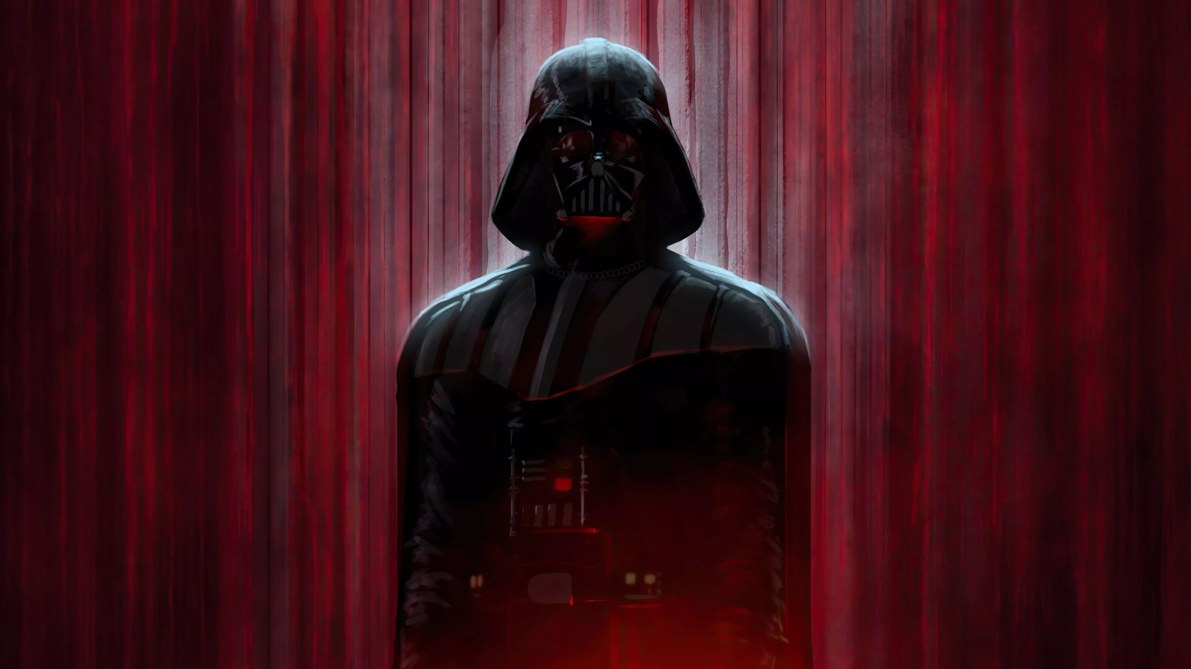 Black Sith Darth Vader In Red