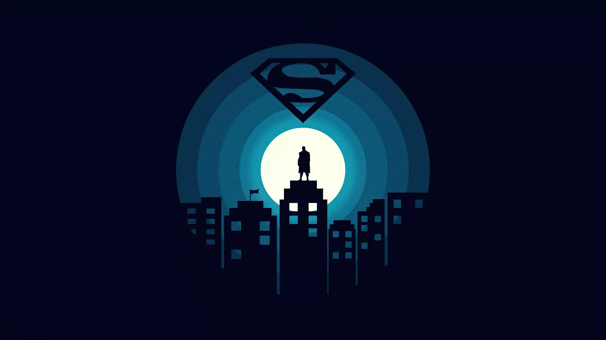 Superman Wallpaper 4K, Minimal art, DC