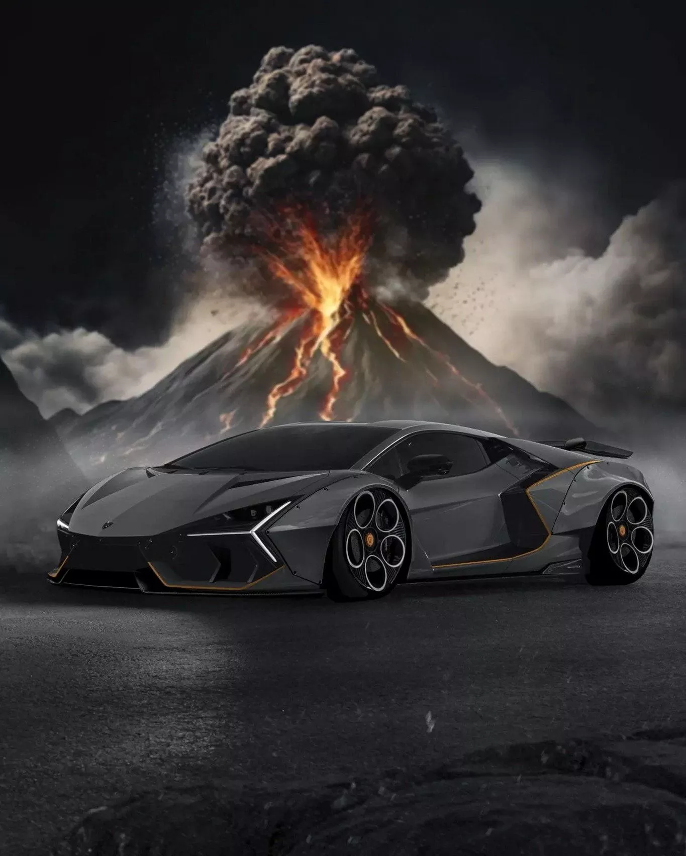 Low Lambo Revuelto V12 HPEV Is on Fire