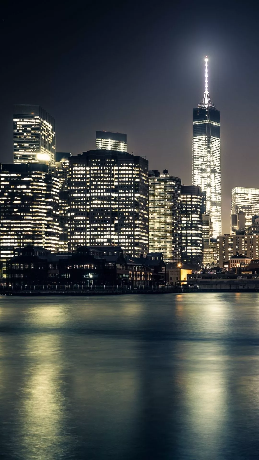 Download Man Made Manhattan Phone Wallpaper