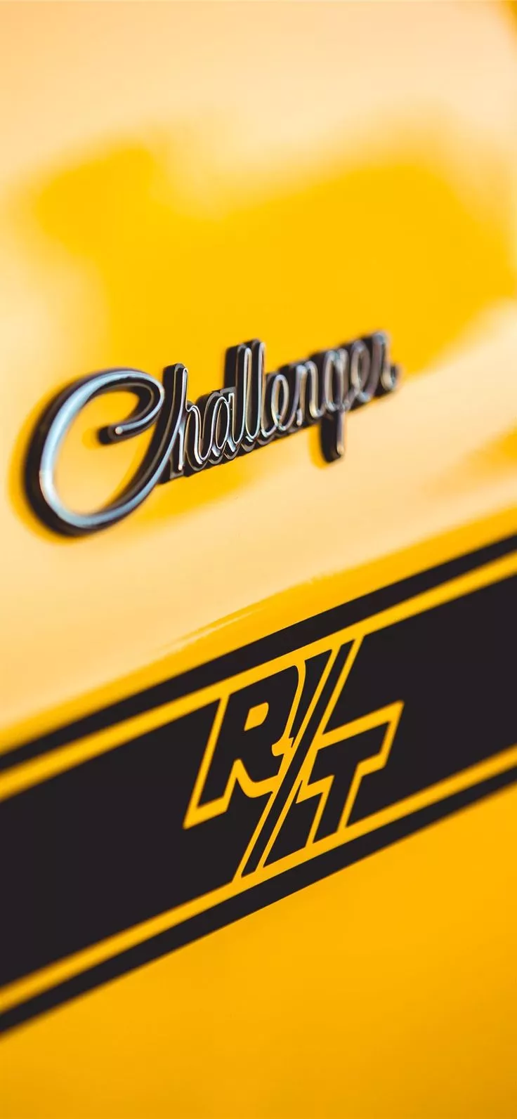 yellow Dodge Challenger iPhone 11