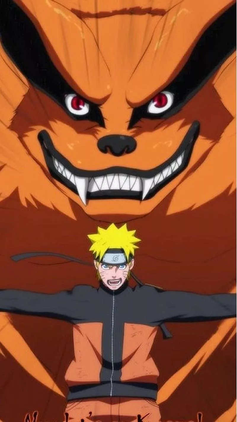 Naruto and kurama, HD phone wallpaper