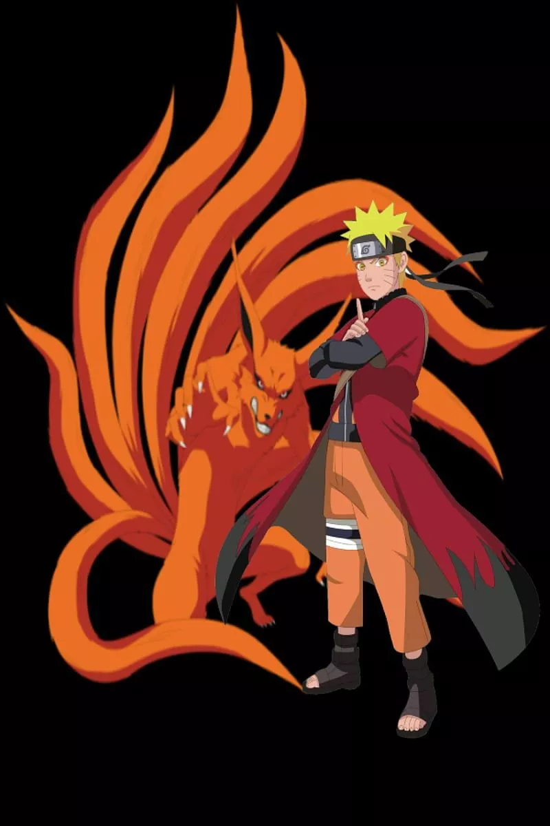 Naruto, kurama, kyuubi, narutosagemode