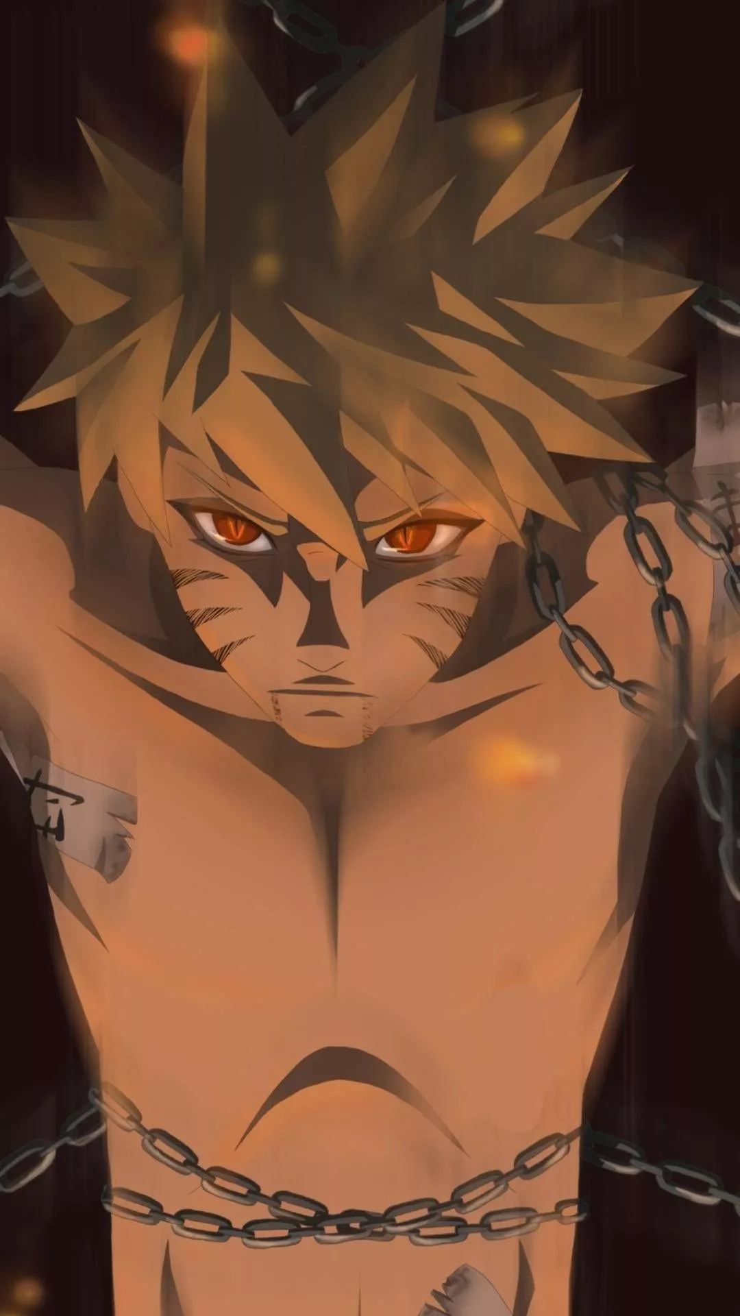 Chained Naruto iPhone Wallpaper