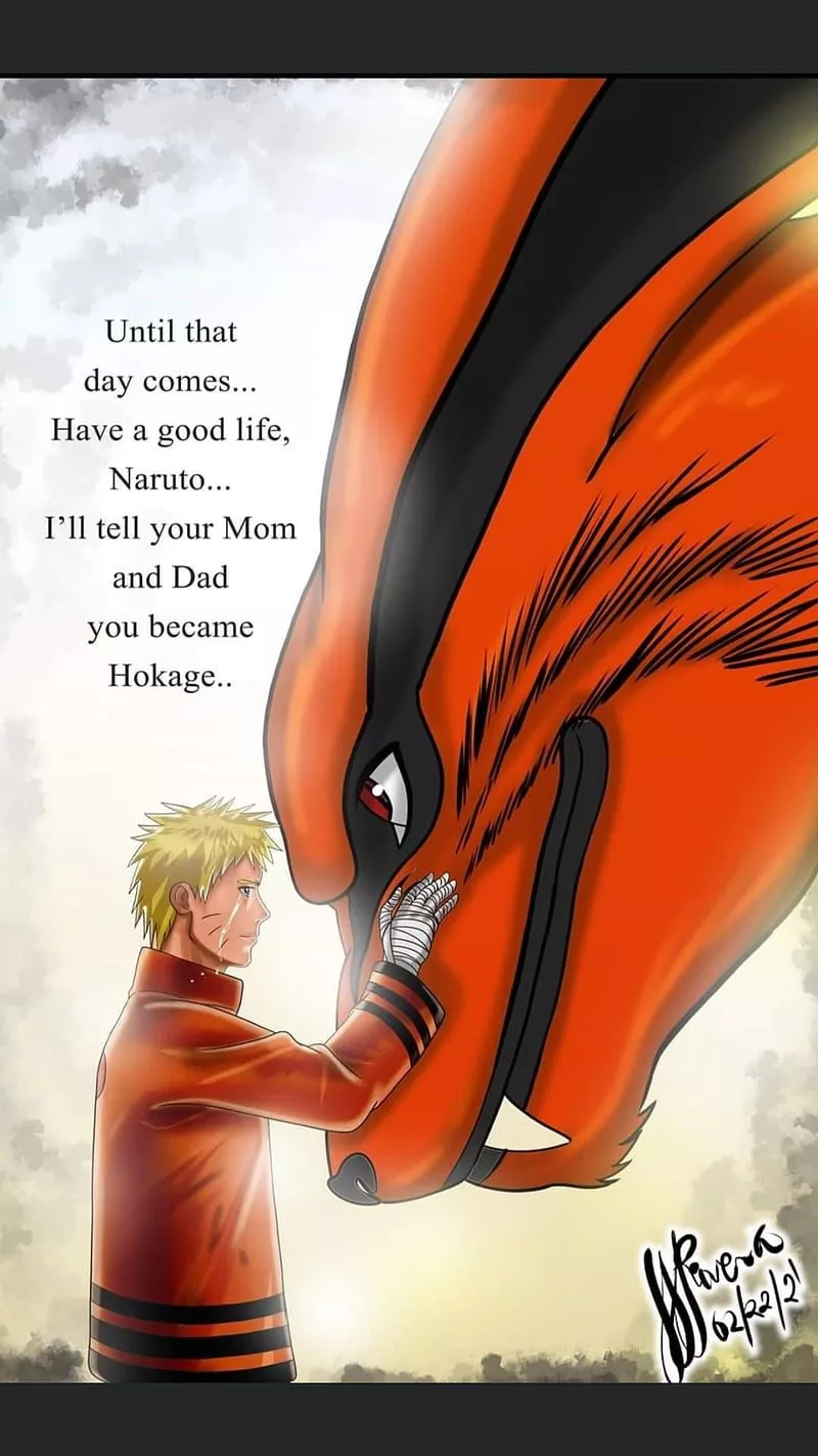 Kurama, anime, boruto, farewell