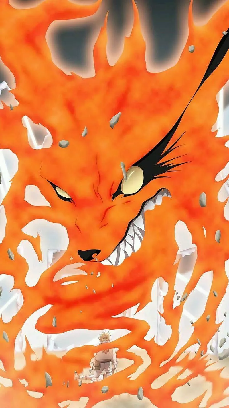 Naruto Nine Tails, 9 tails, fox, kurama
