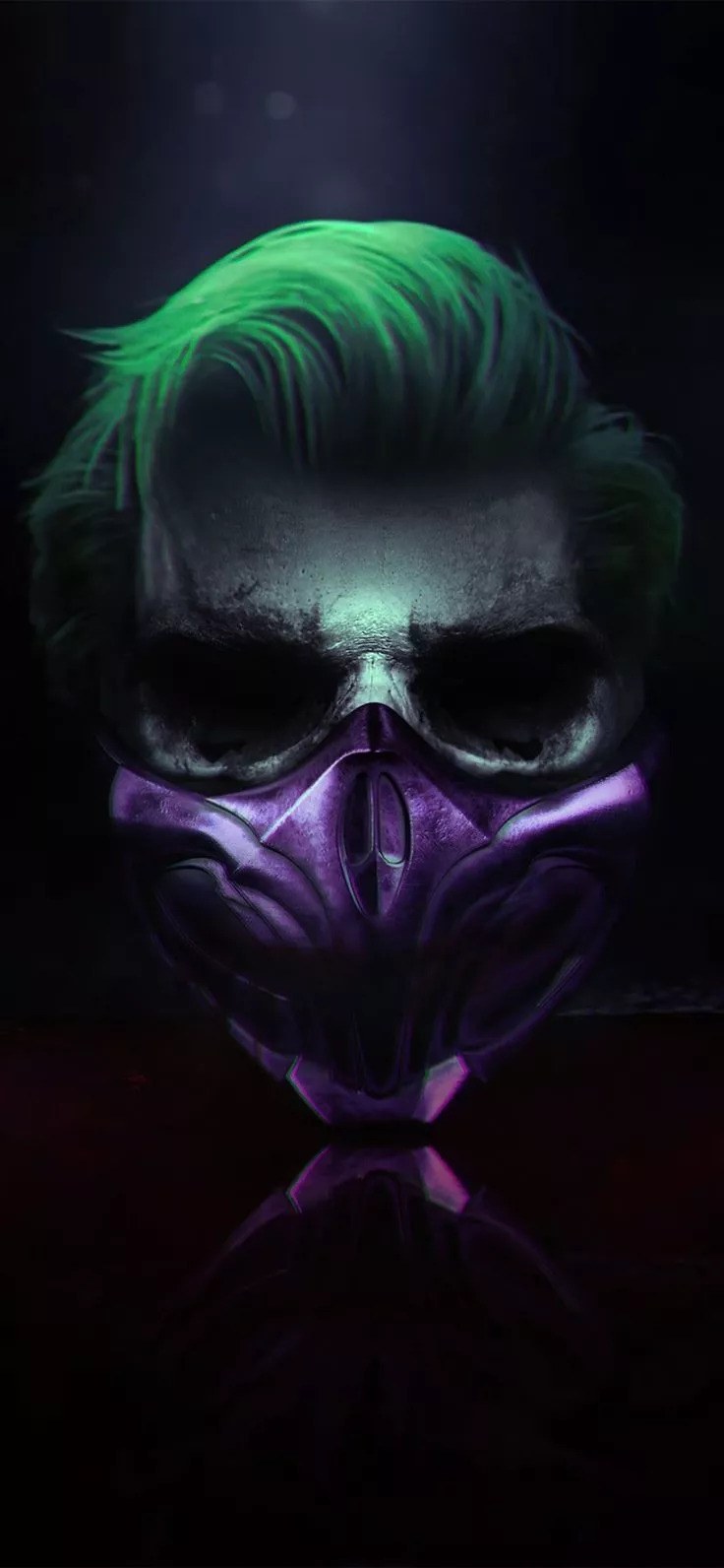 4k joker mask iPhone 12 Wallpaper
