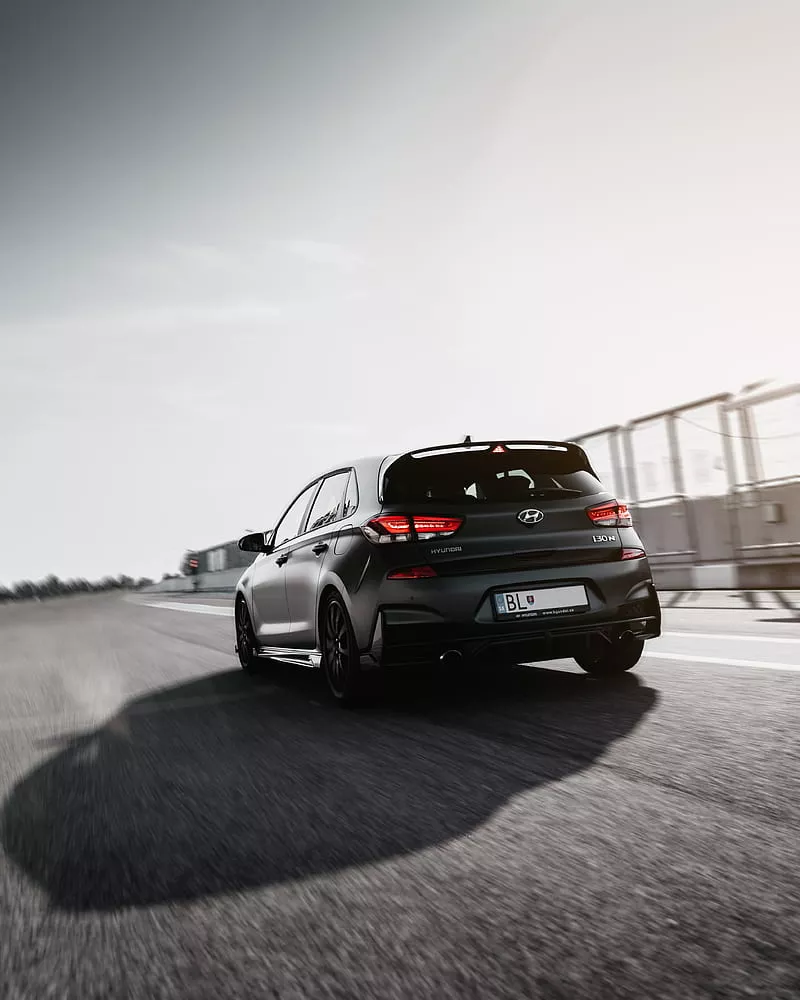 Hyundai 130n, hyundai, car, rear view