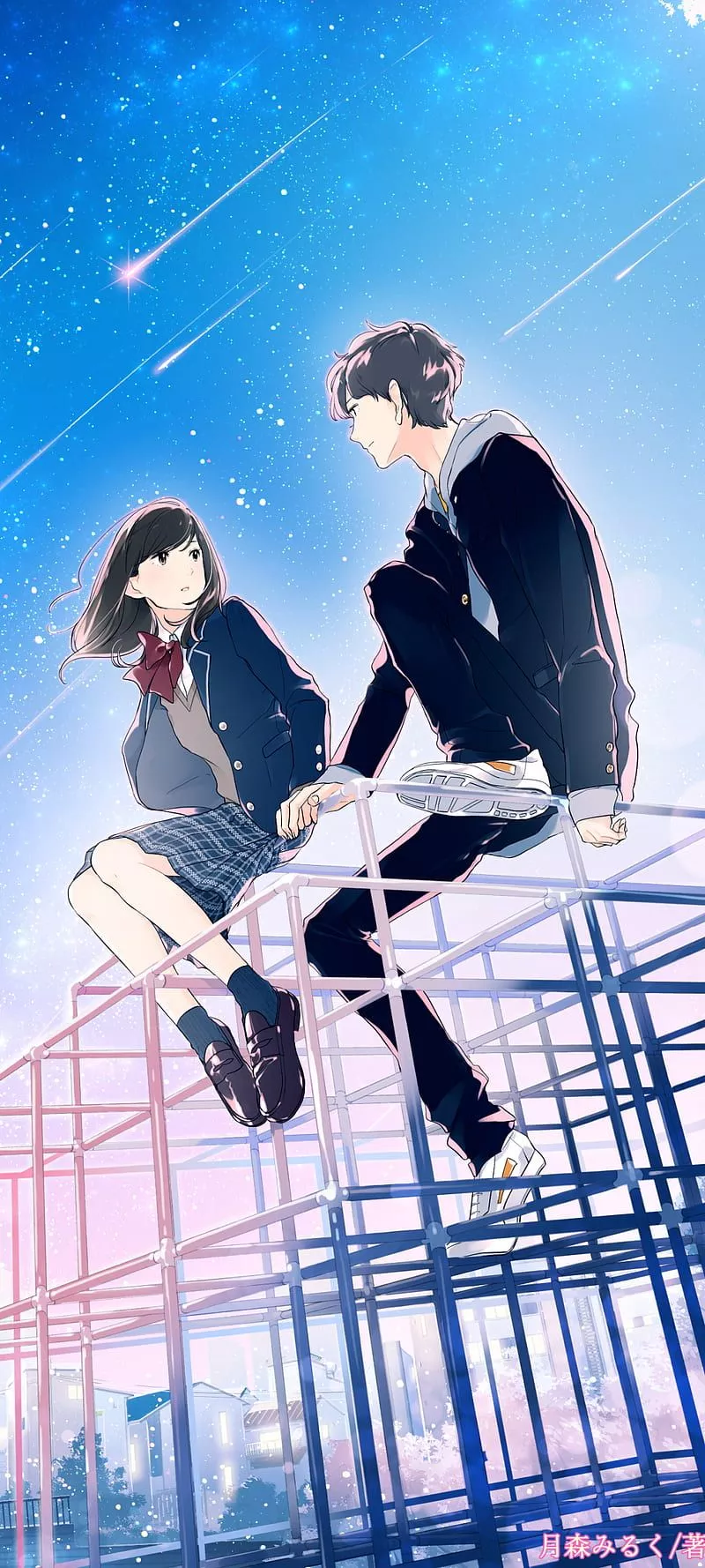 Anime Couple Phone by 前田ミック, HD phone
