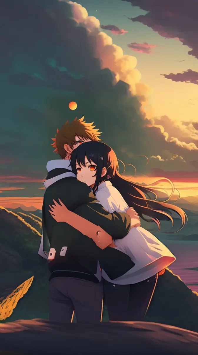 Anime couple romance wallpaper