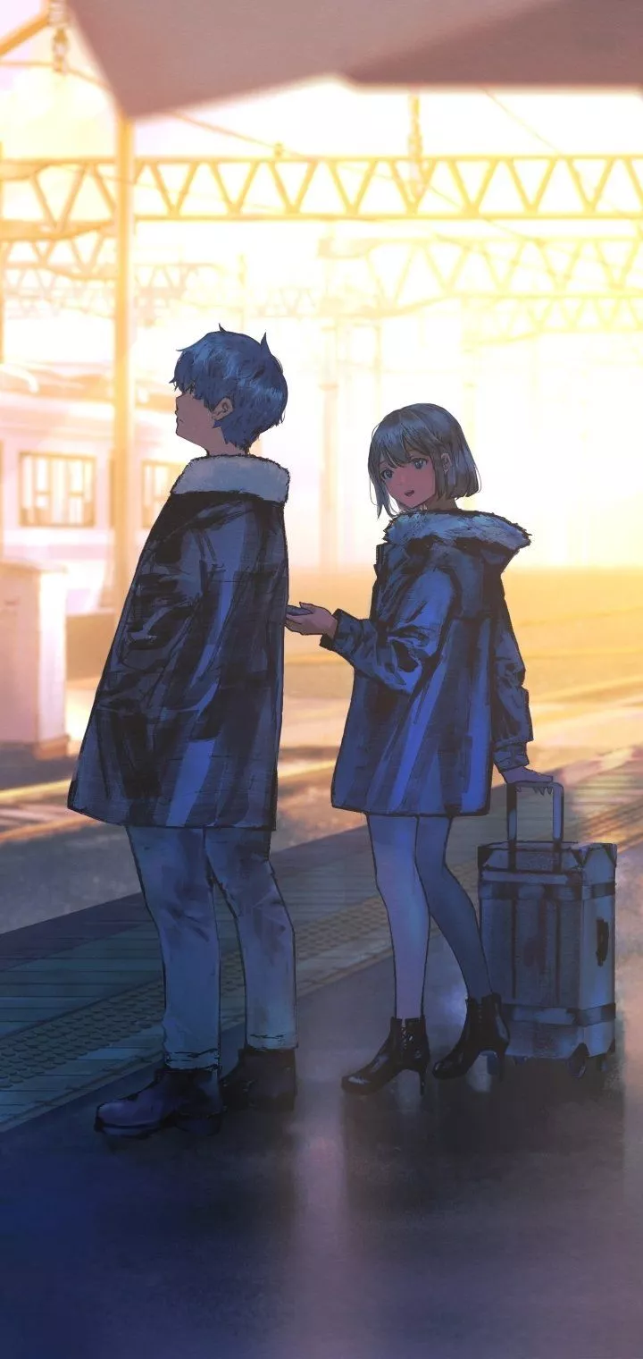 Anime Couple Anime Couple Phone Wallpaper