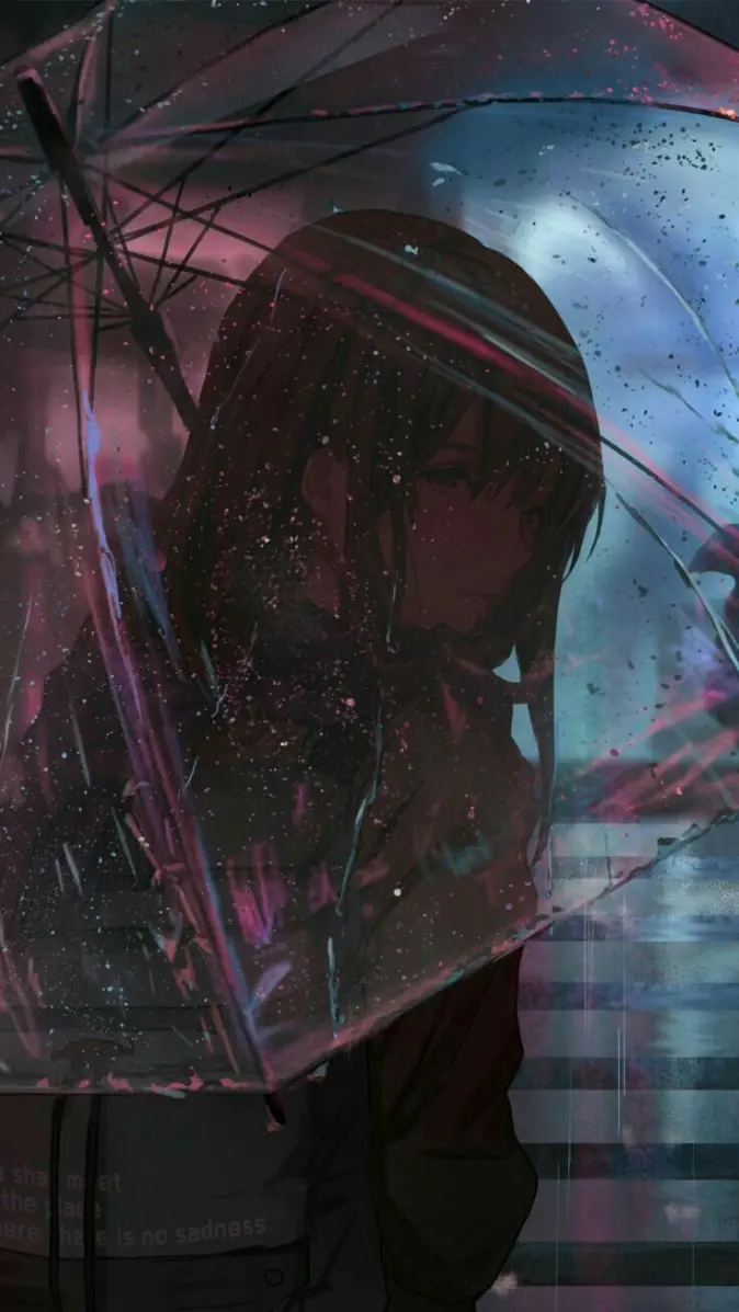Sad anime wallpaper