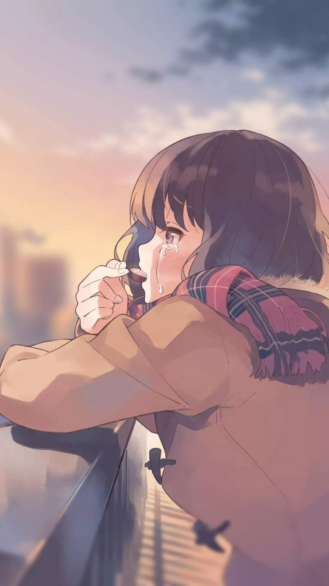 Download Cute Sad Anime Girl Wallpaper