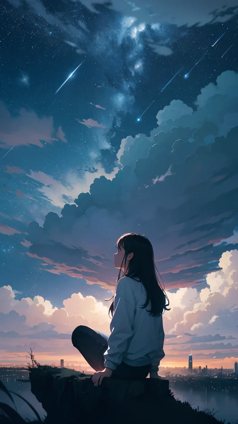 Alone Anime Girl Mobile Wallpaper