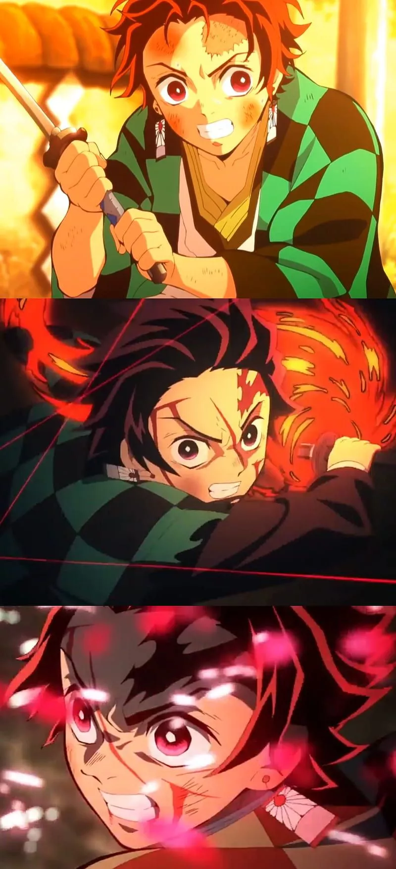 Tanjiro Kamado, hinokami, kagura, kimetsu no yaiba, HD phone wallpaper