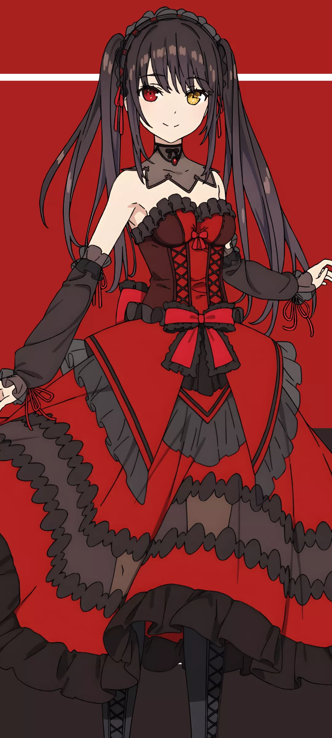 Kurumi Tokisaki Phone Wallpaper