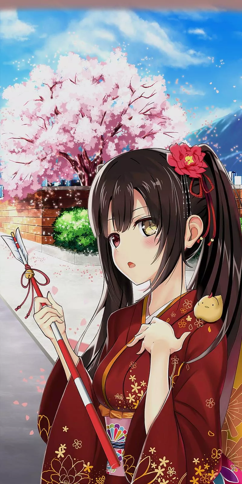 Kurumi Tokisaki, black hair, anime, HD