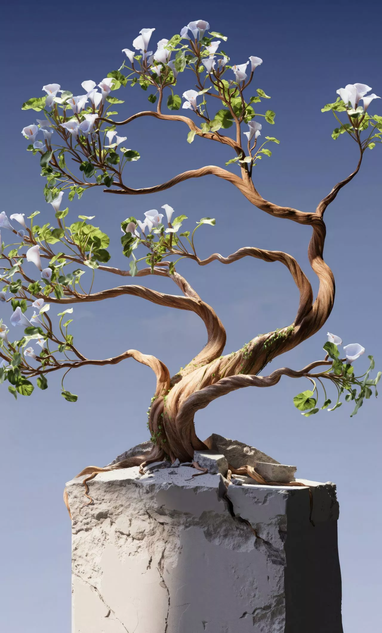 wallpaper 1280x2120 bonsai tree
