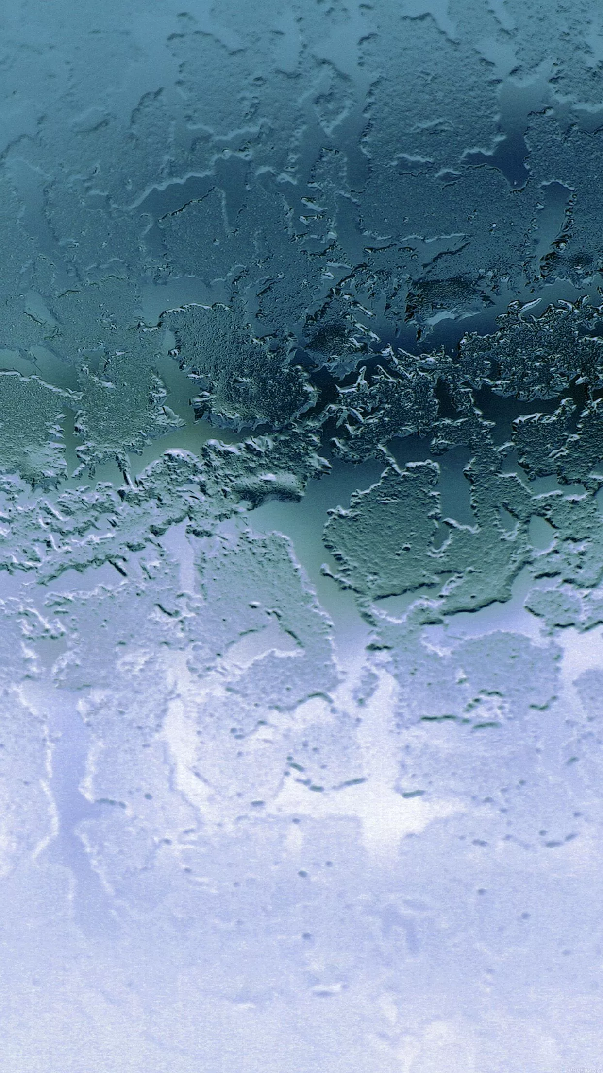 Icy Crystal Texture White Window