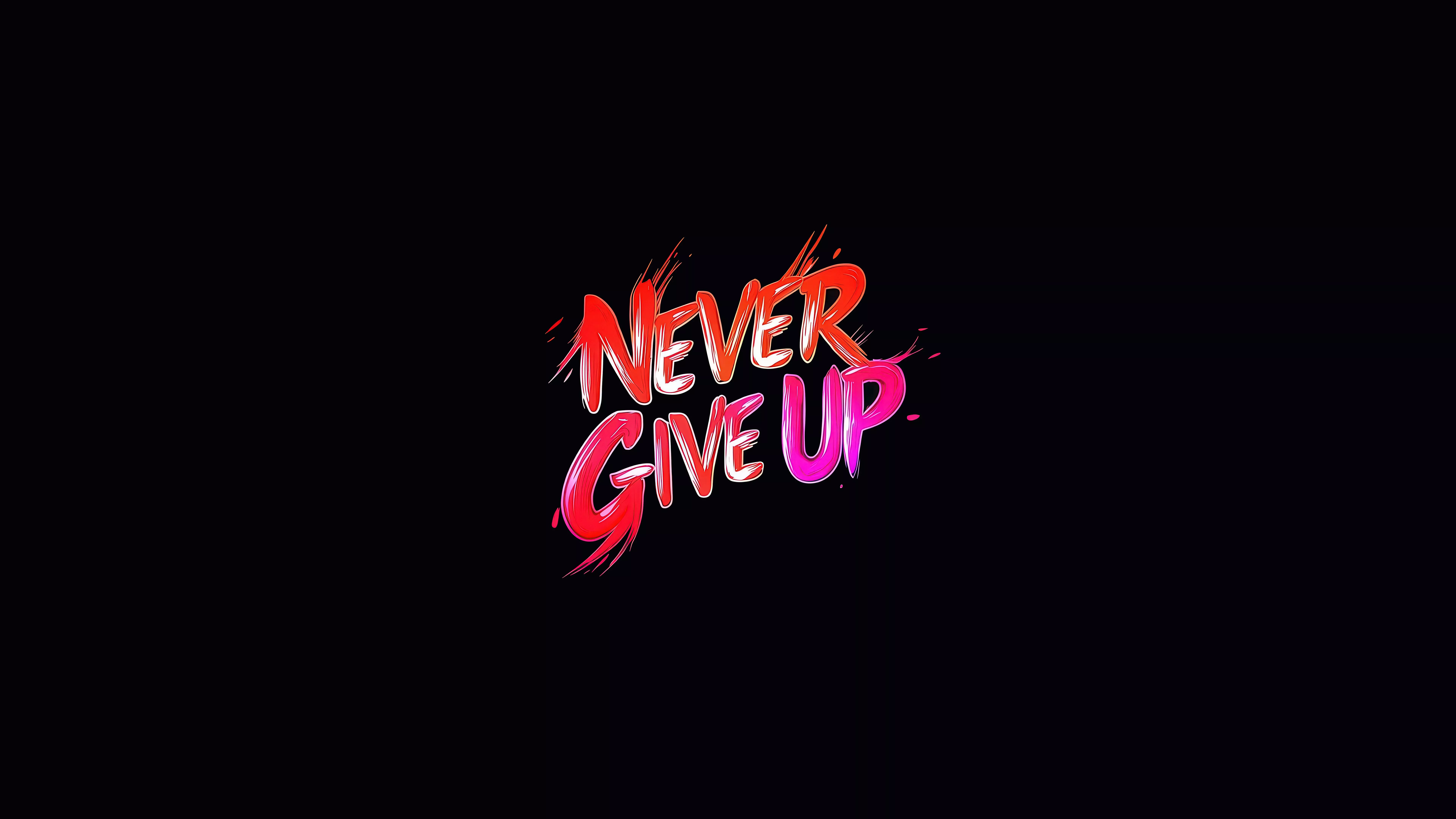 Never Give Up Keep Pushing Forward Wallpaper, HD Typography Wallpaper, 4k Wallpaper, Image, Background, Photos and Picture