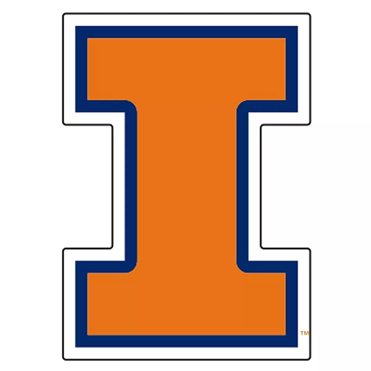 ILLINOIS Fighting Illini Logo Decal