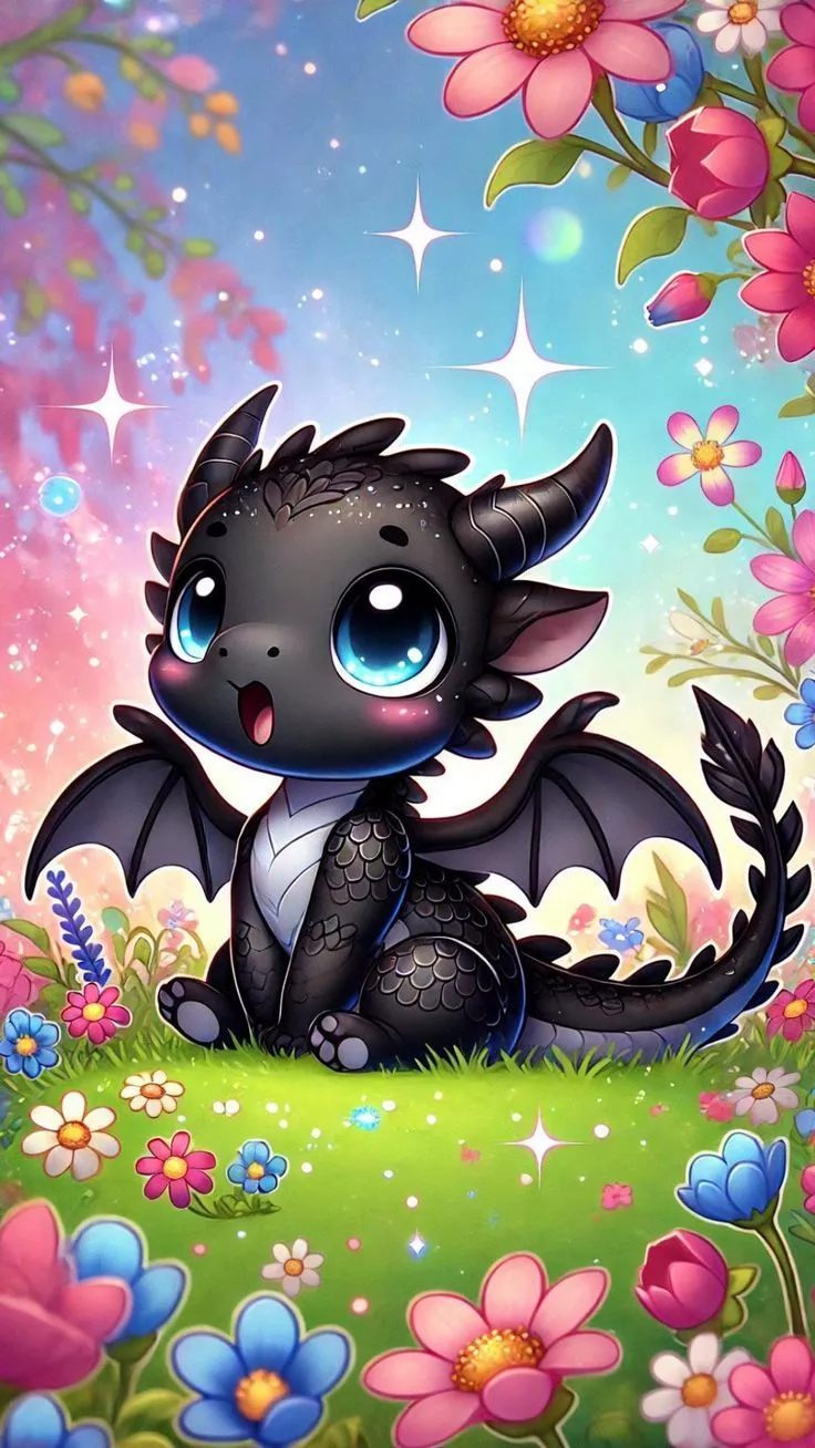 Black Dragon in the Forest Phone