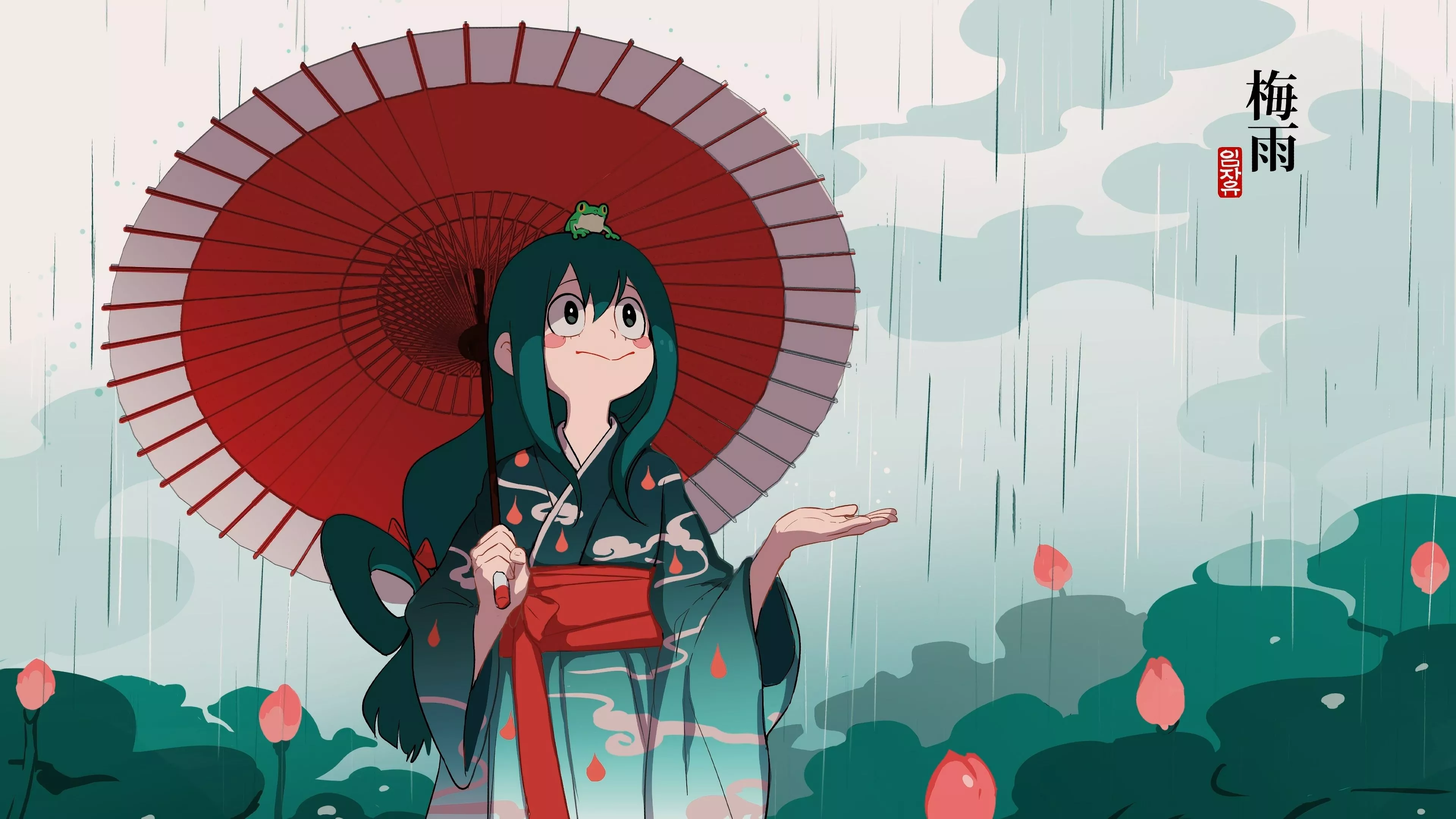 Tsuyu Asui Art Wallpaper, HD Anime 4K