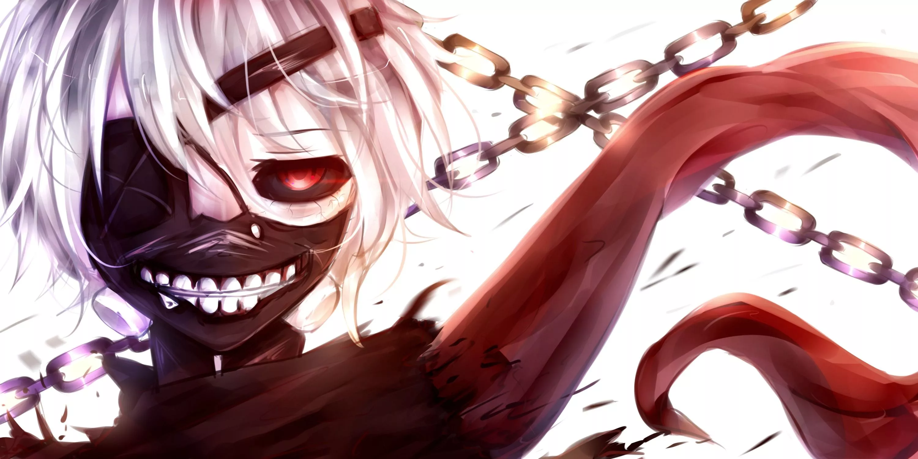 Wallpaper face, anime, guy, chain