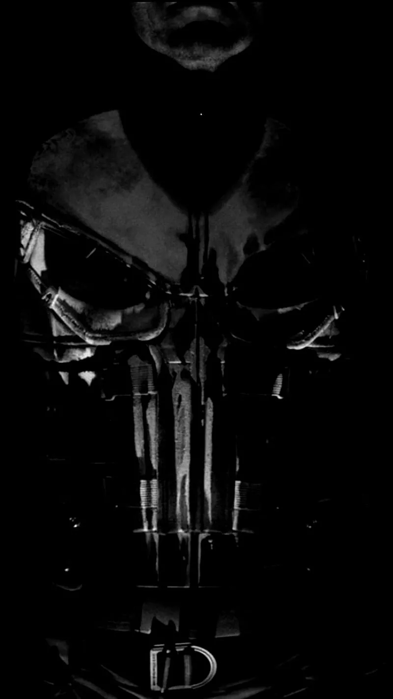 black, skulls, marvel, punisher, HD